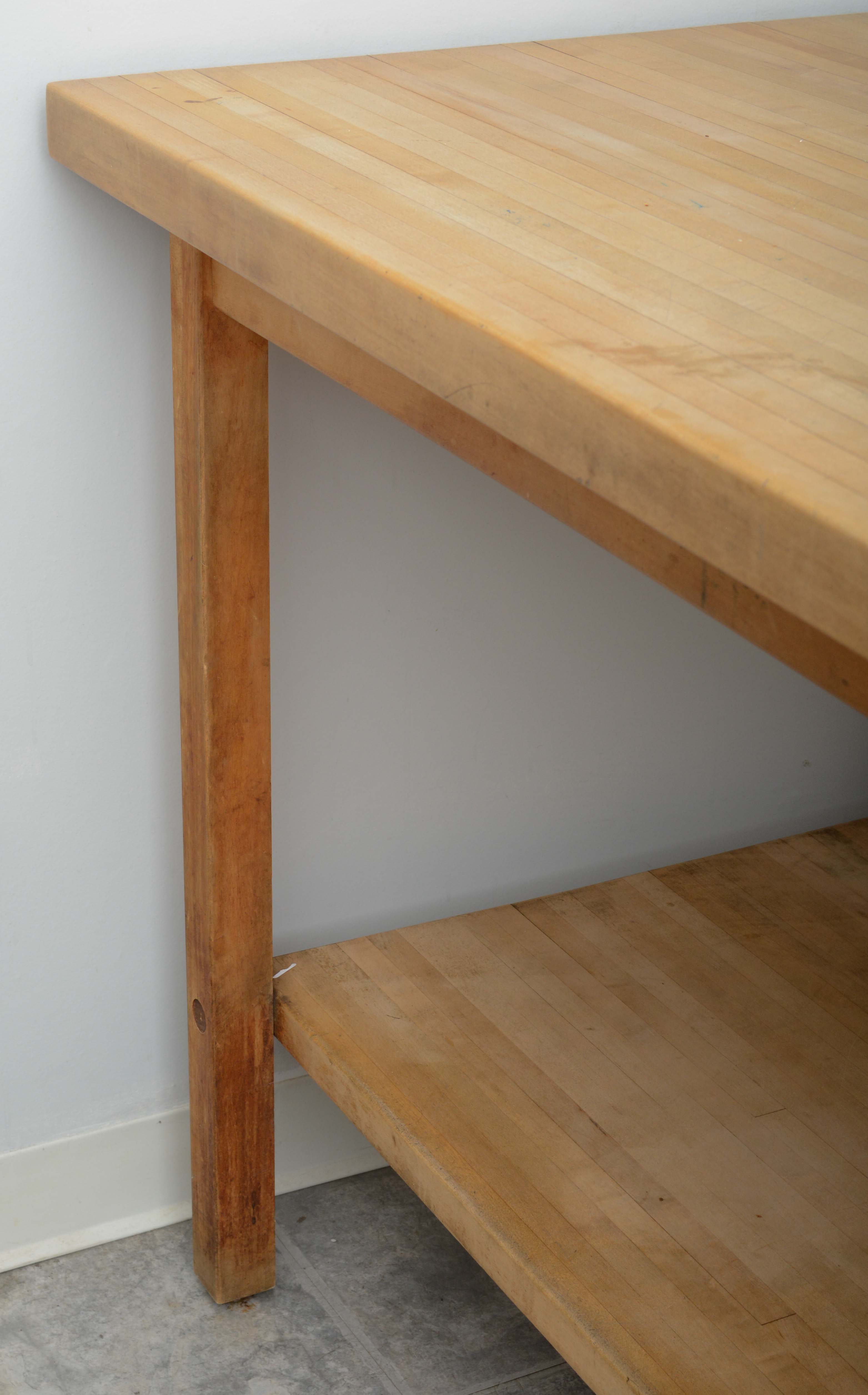 Eastern Butcher Block Farm Maple Table with Stools EBTH