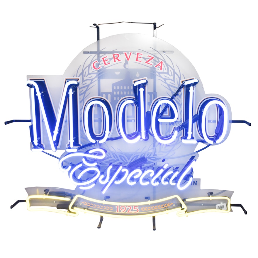 Cerveza Modelo Especial Neon Sign: EBTH
