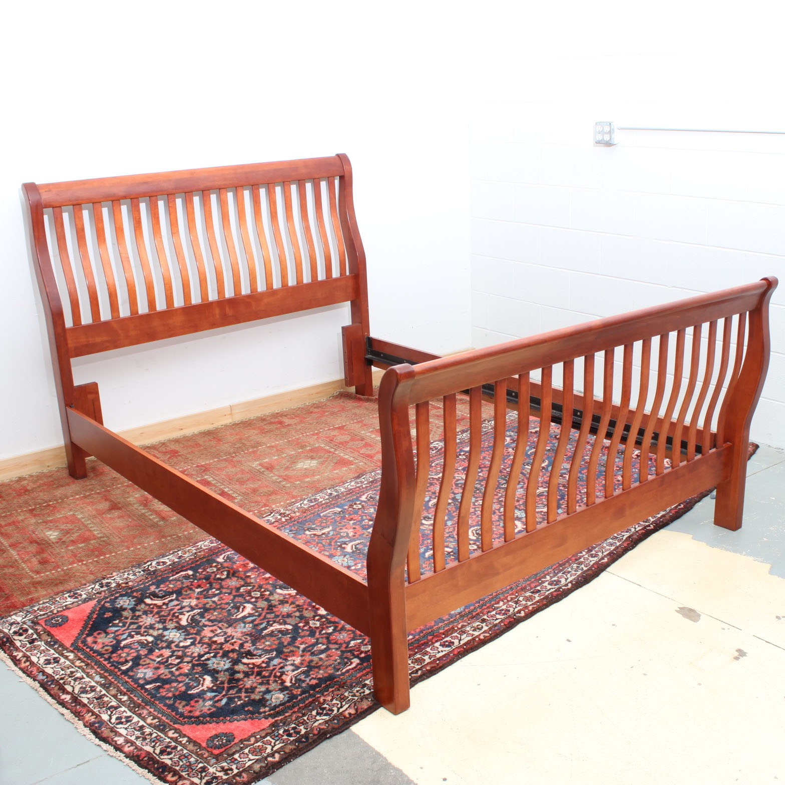 Queen Size Craftsman Style Sleigh Bed Frame EBTH