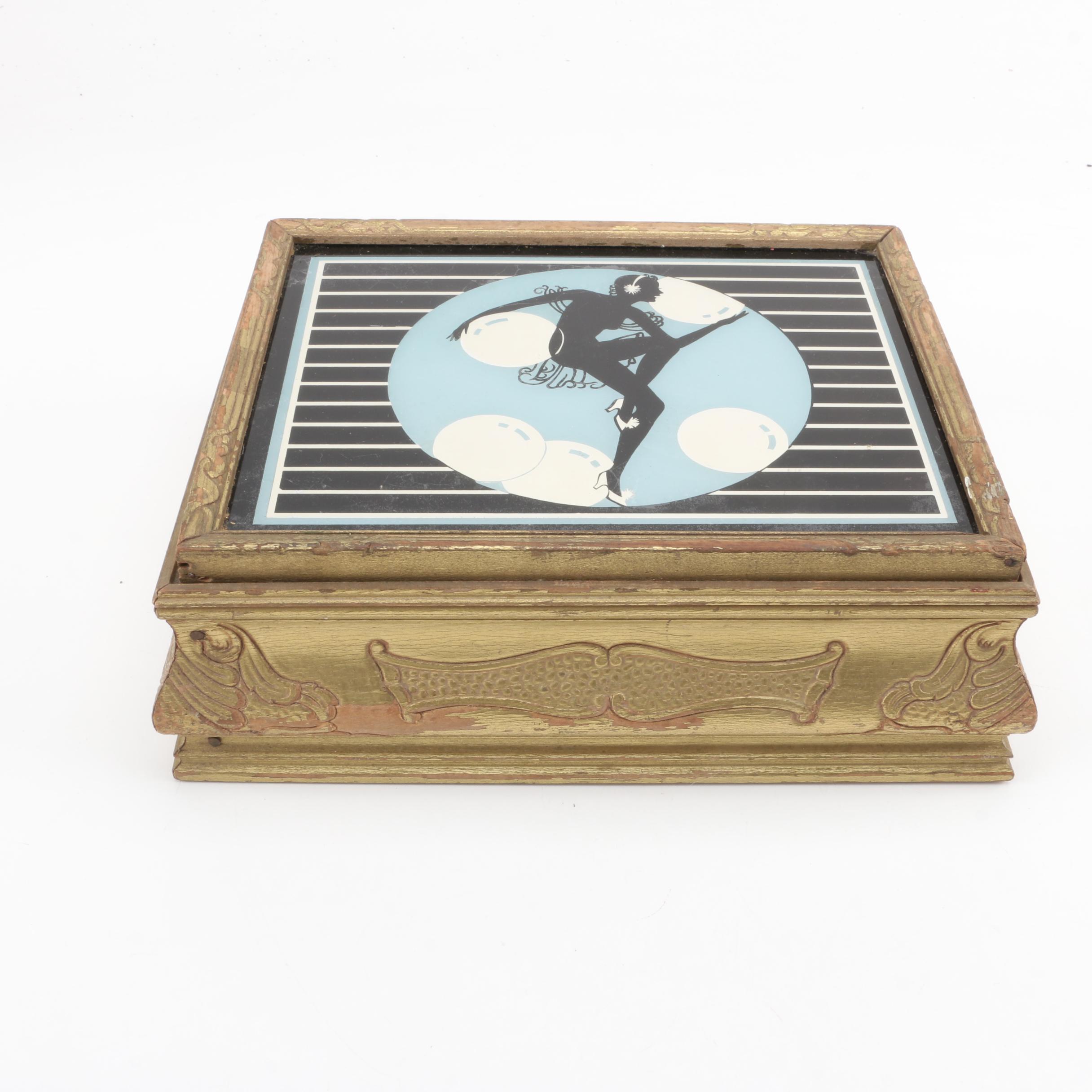 Vintage Art Deco Jewelry Box EBTH