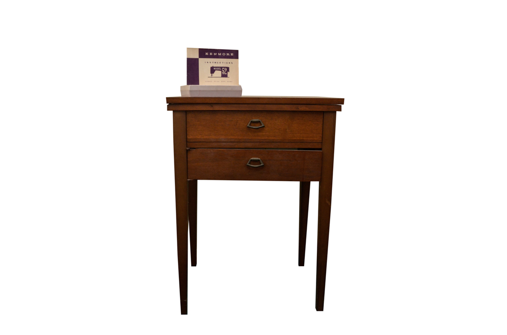 Sears Kenmore Model 52 Sewing Machine With Cabinet Ebth