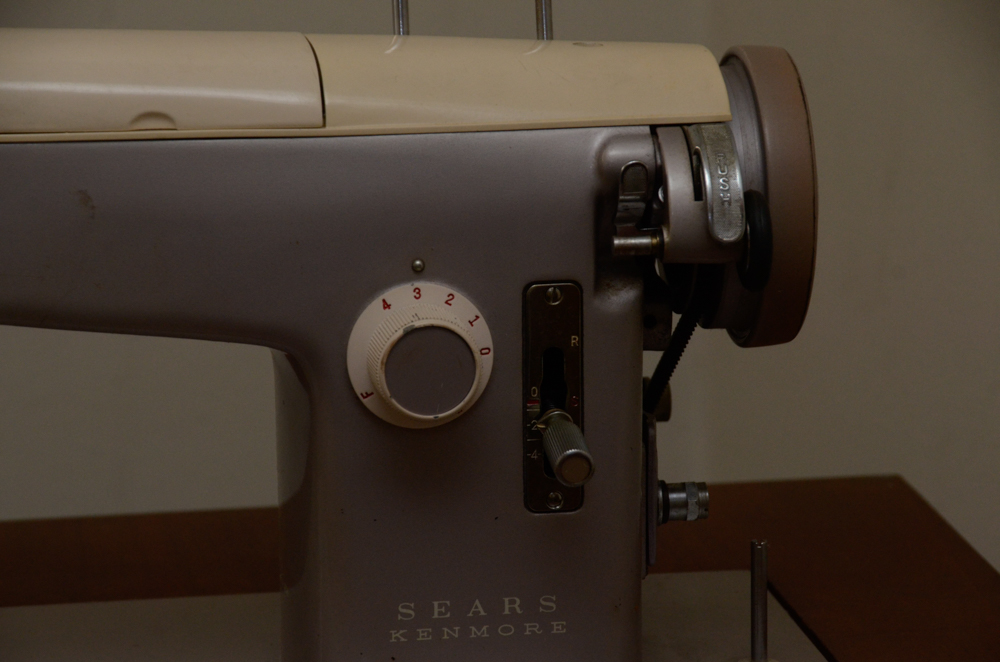 Sears Kenmore Model 52 Sewing Machine With Cabinet