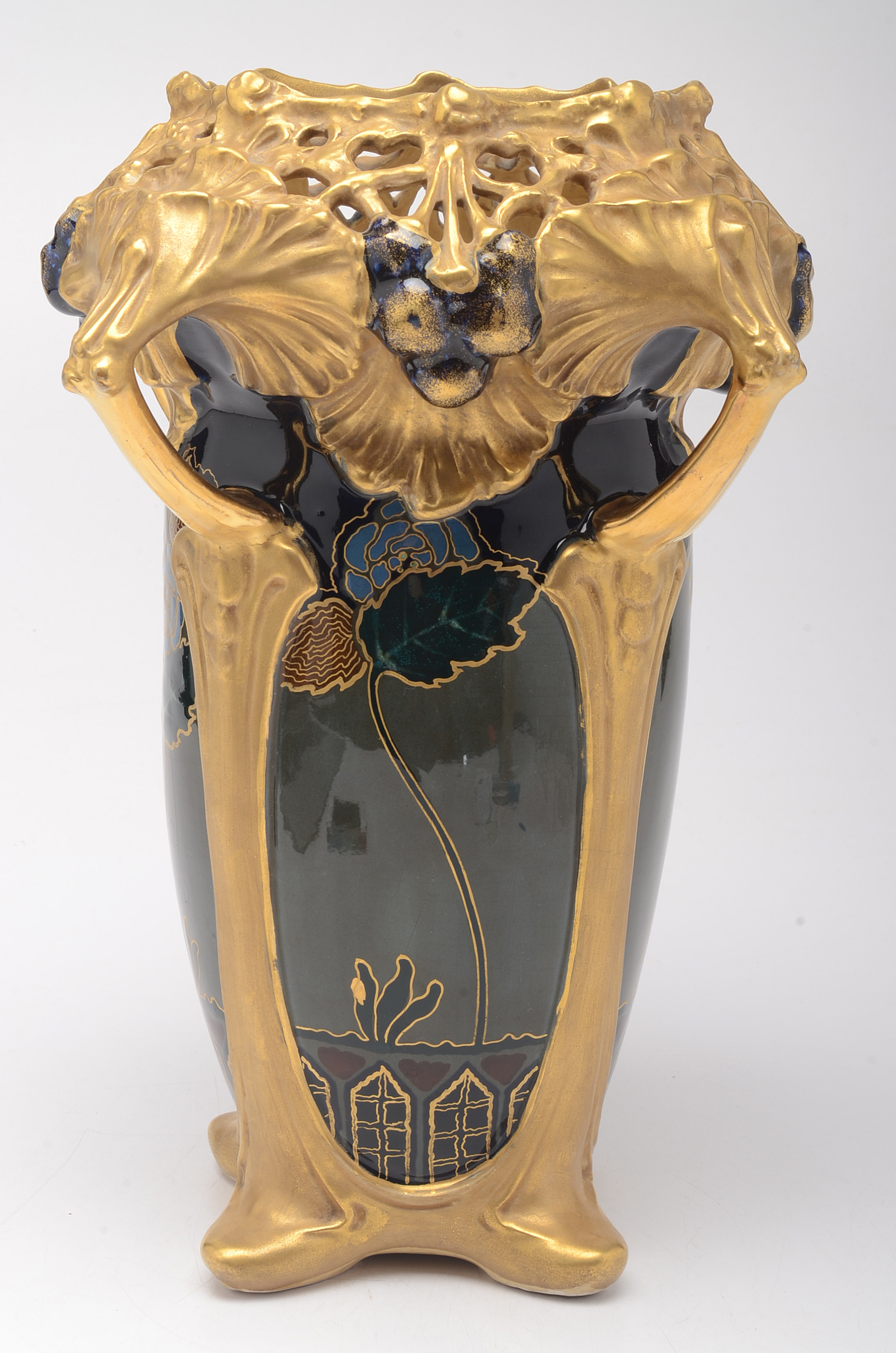 Ernst Wahliss Art Nouveau Amphora Vase EBTH