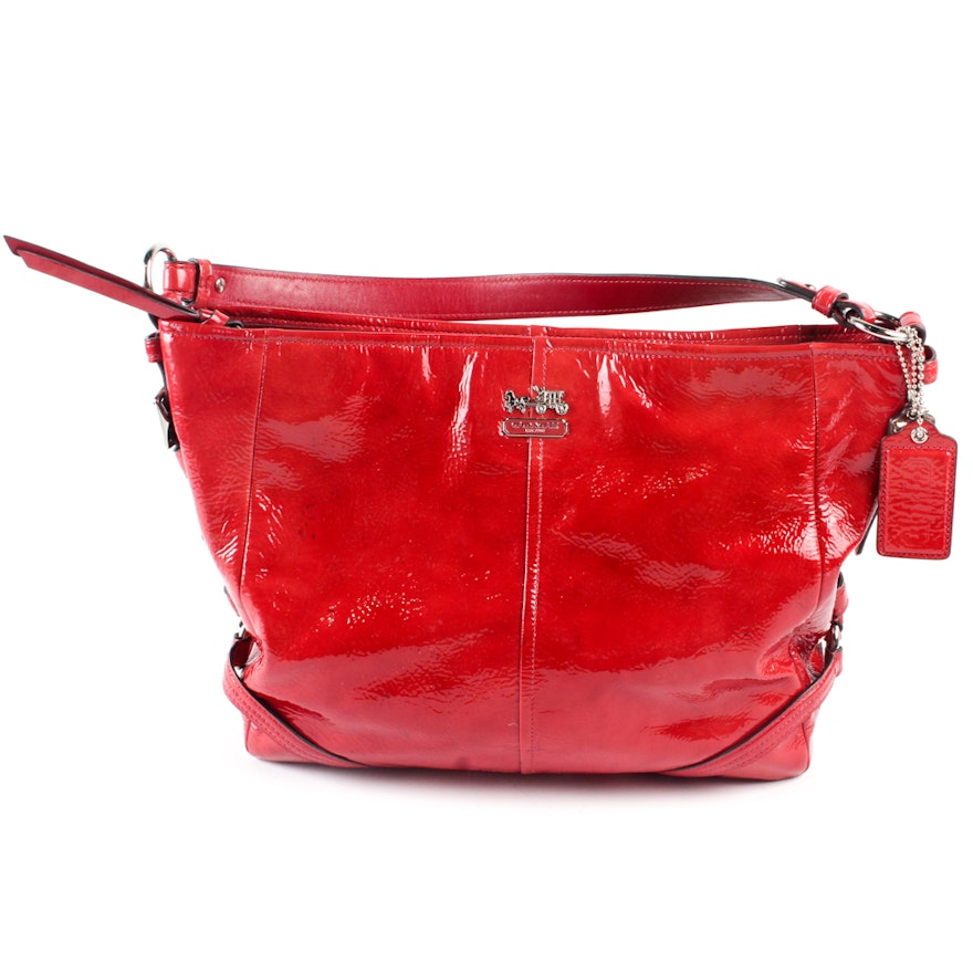 Coach Chelsea Red Patent Leather Handbag Ebth Coach Chelsea Red Patent Leather Handbag