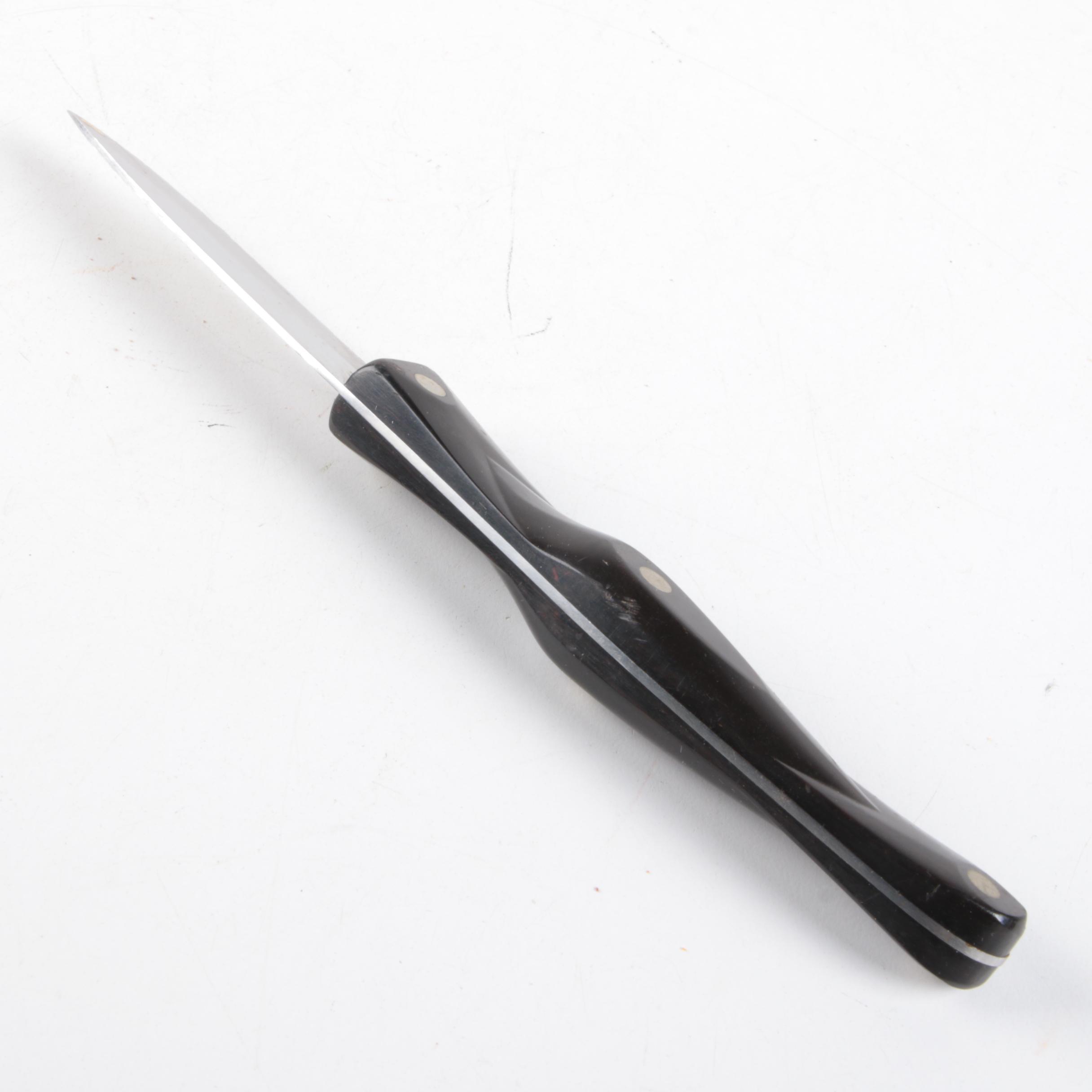 Robo Knife Sharpener with Cutco Knives Featuring Rosewood Handles EBTH