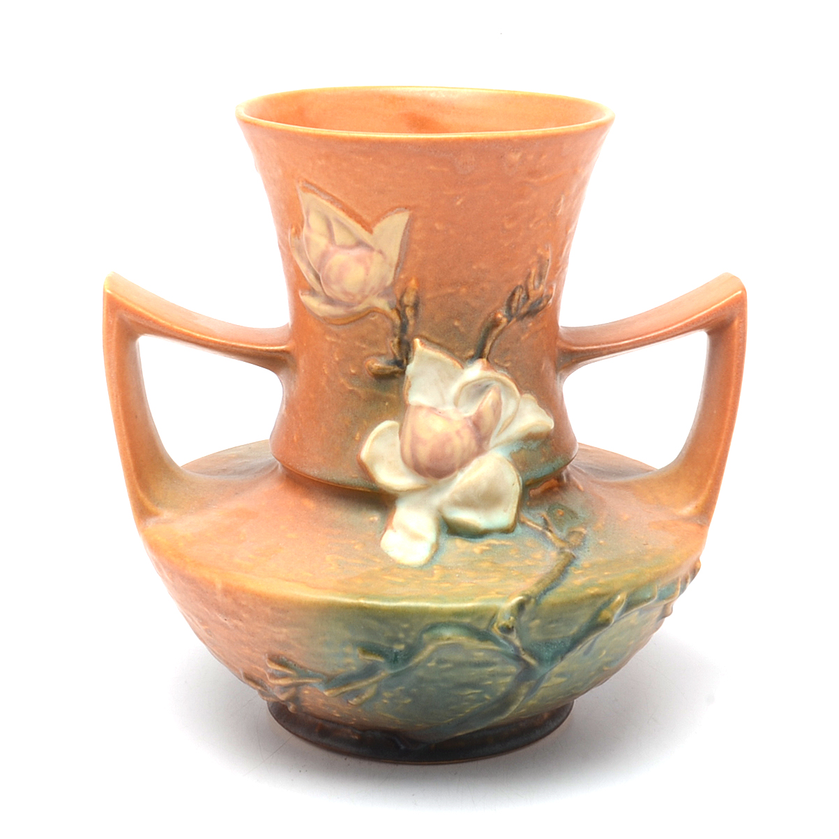 Roseville Pottery Magnolia Vase Ebth