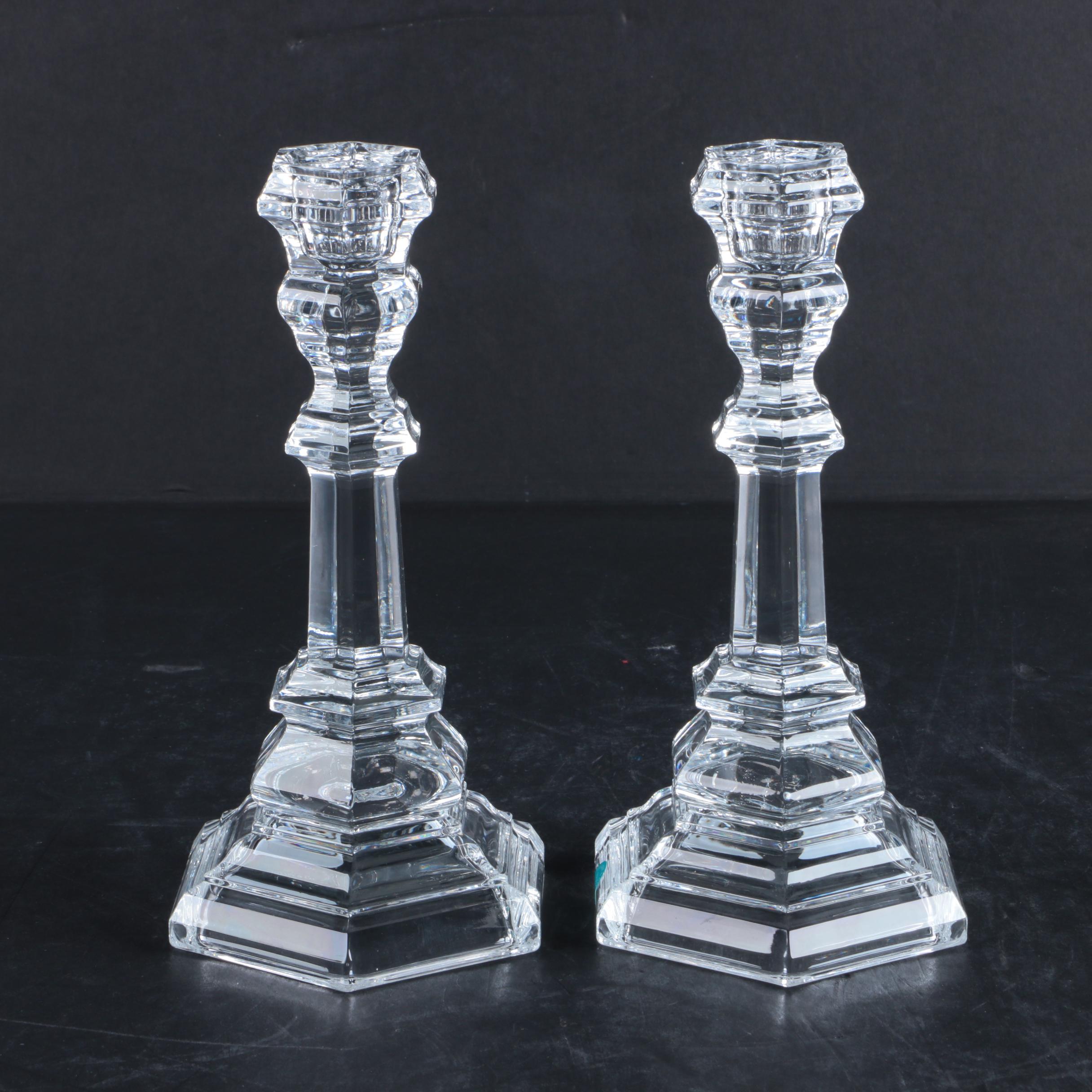 Tiffany & Co. "Plymouth" Crystal Candlestick Holders EBTH