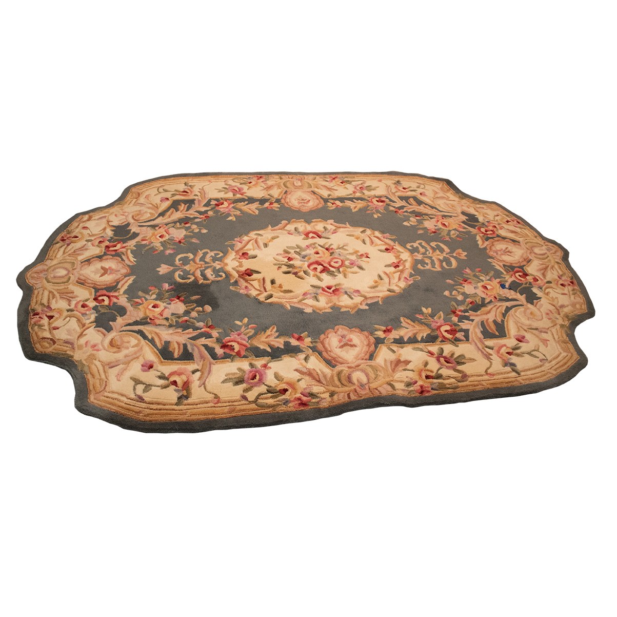 Tufted Chinese Royal Palace "Heathcliff" Carved Wool Area Rug EBTH