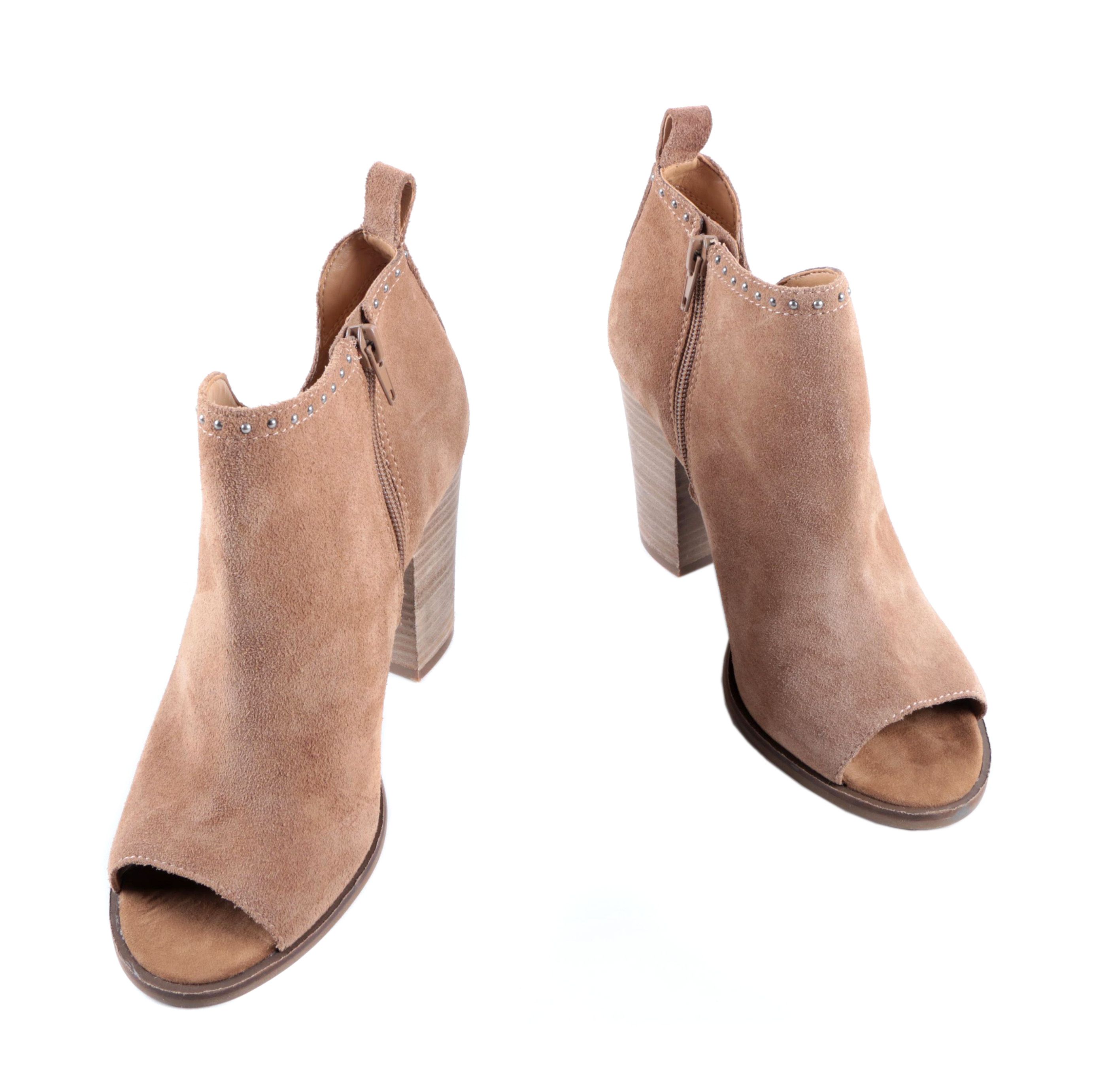 lucky brand open toe ankle boots