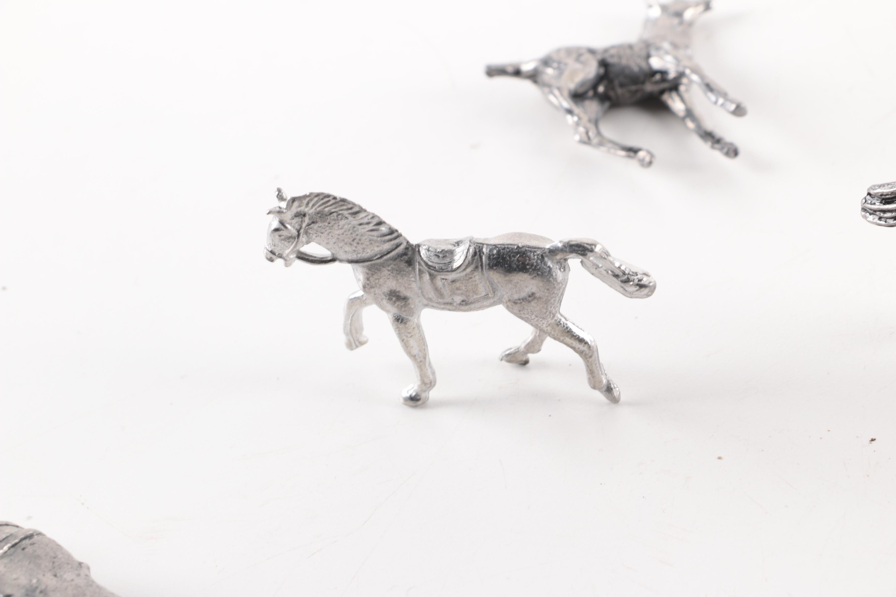 Pewter Horse Figurines EBTH
