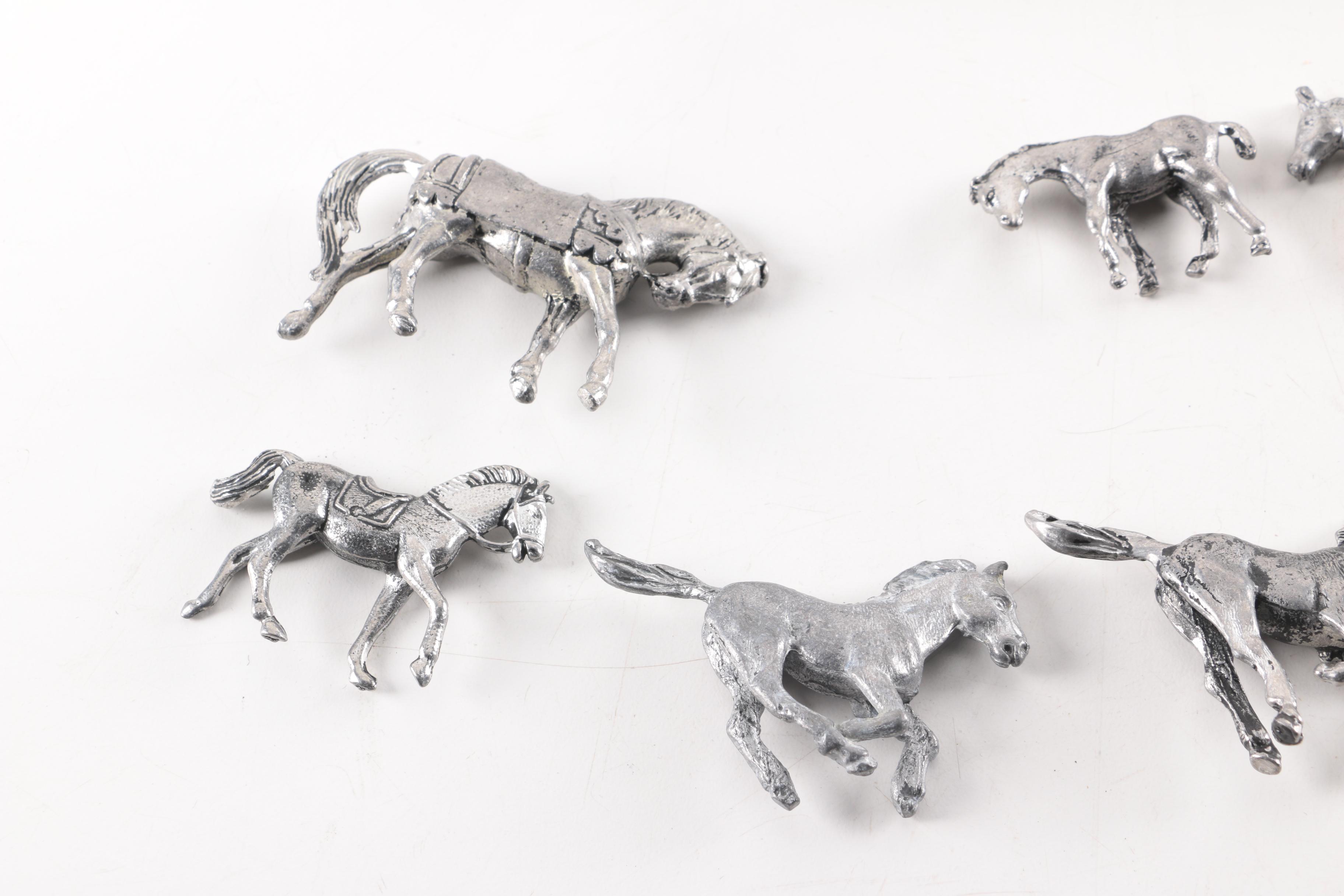 Pewter Horse Figurines EBTH