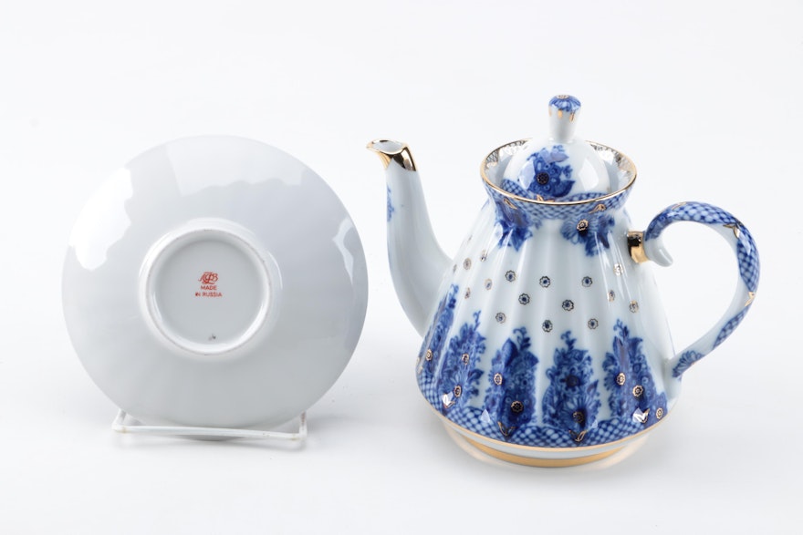 Russian Porcelain And Blue Cobalt 52
