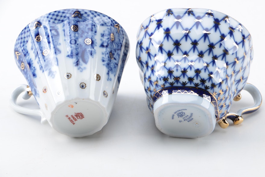 Russian Porcelain And Blue Cobalt 64