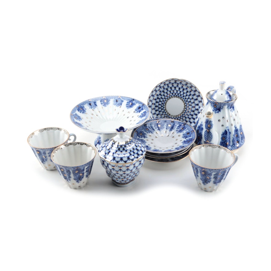 Russian Porcelain And Blue Cobalt 99