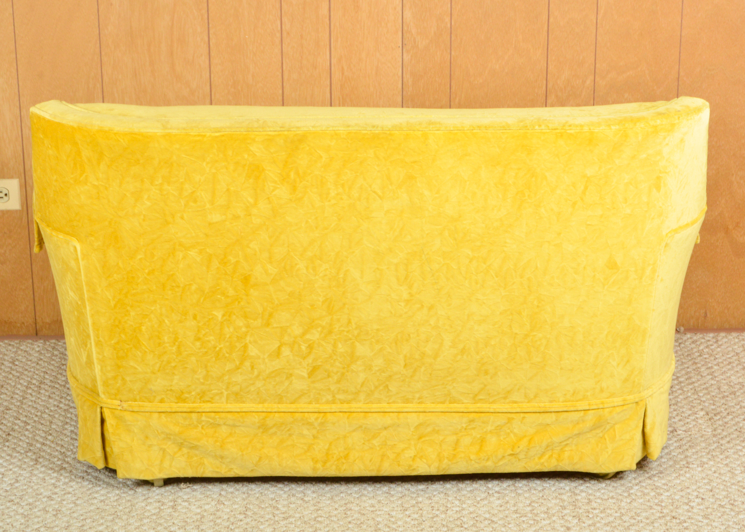 Mid Century Modern Yellow Loveseat EBTH