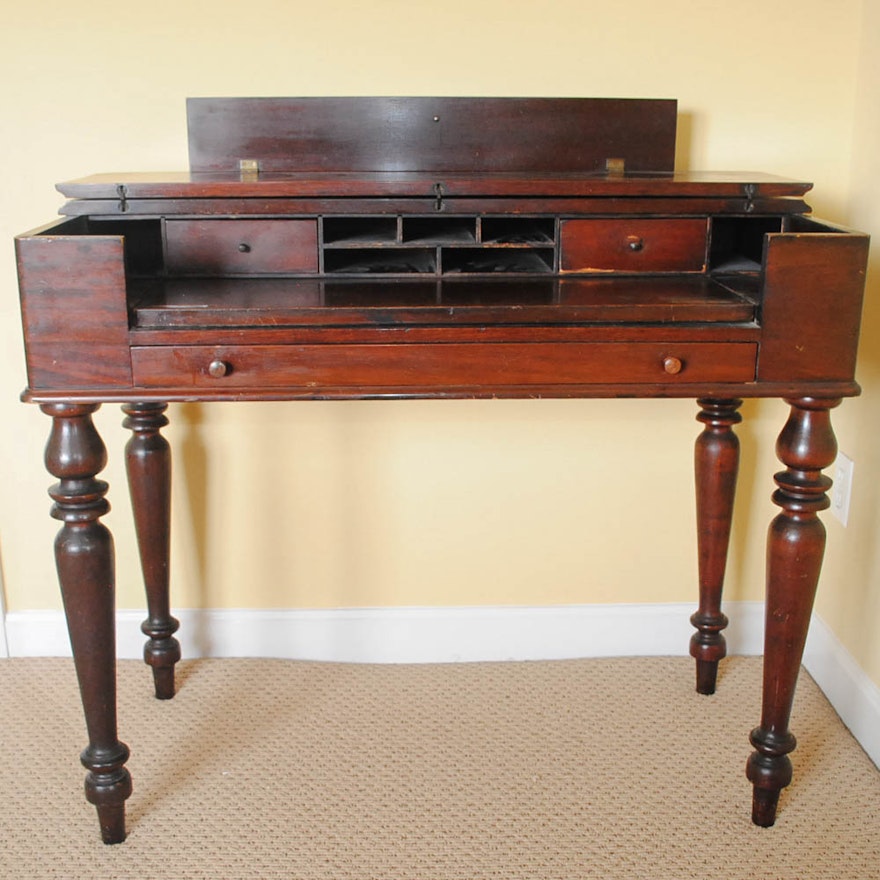 Vintage Spinet Desk : EBTH Vintage Spinet Desk; 1x1 ... - Vintage Spinet Desk : EBTH