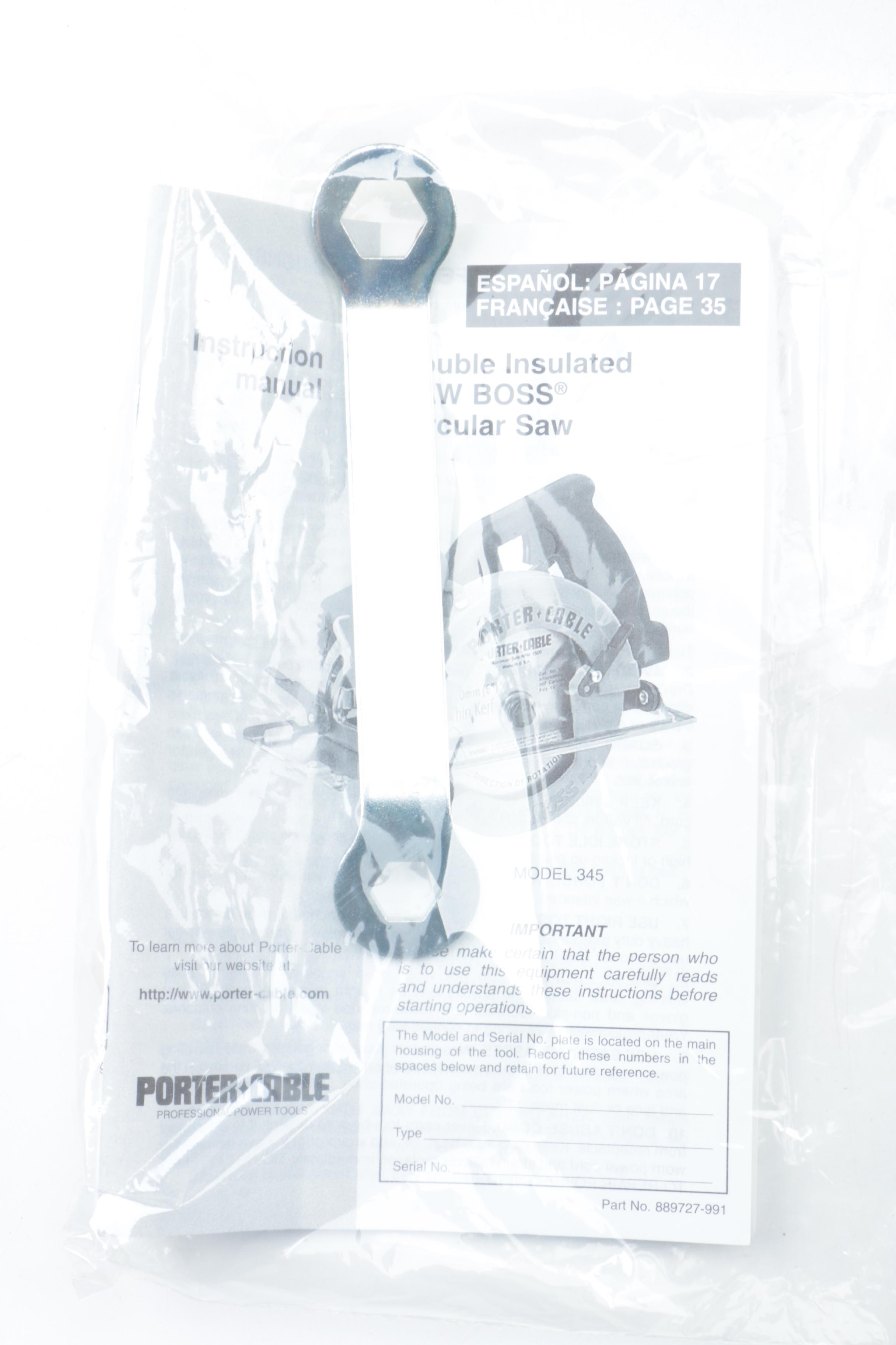 Porter Cable SAW BOSS Circular Saw EBTH