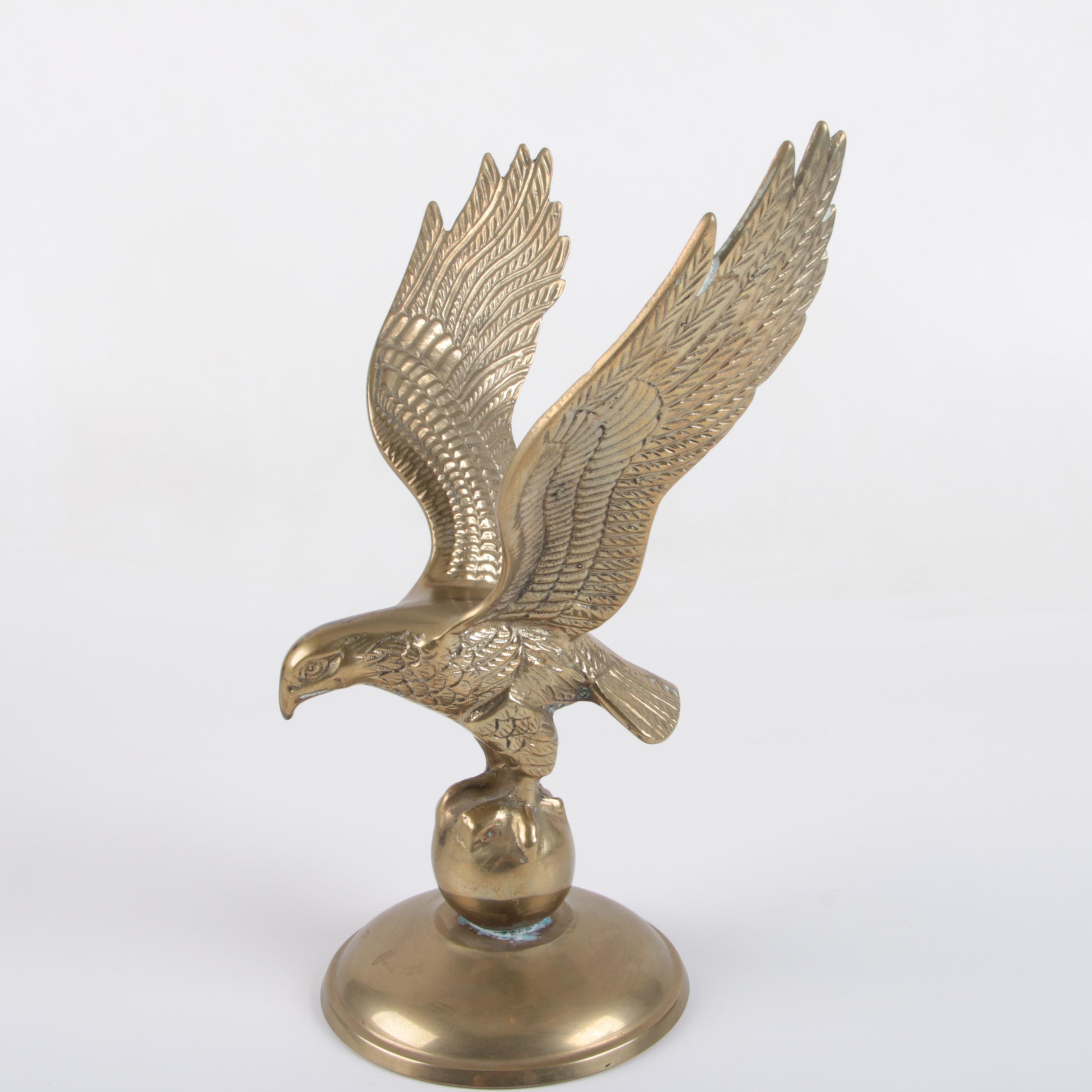 Brass Eagle Figurine EBTH