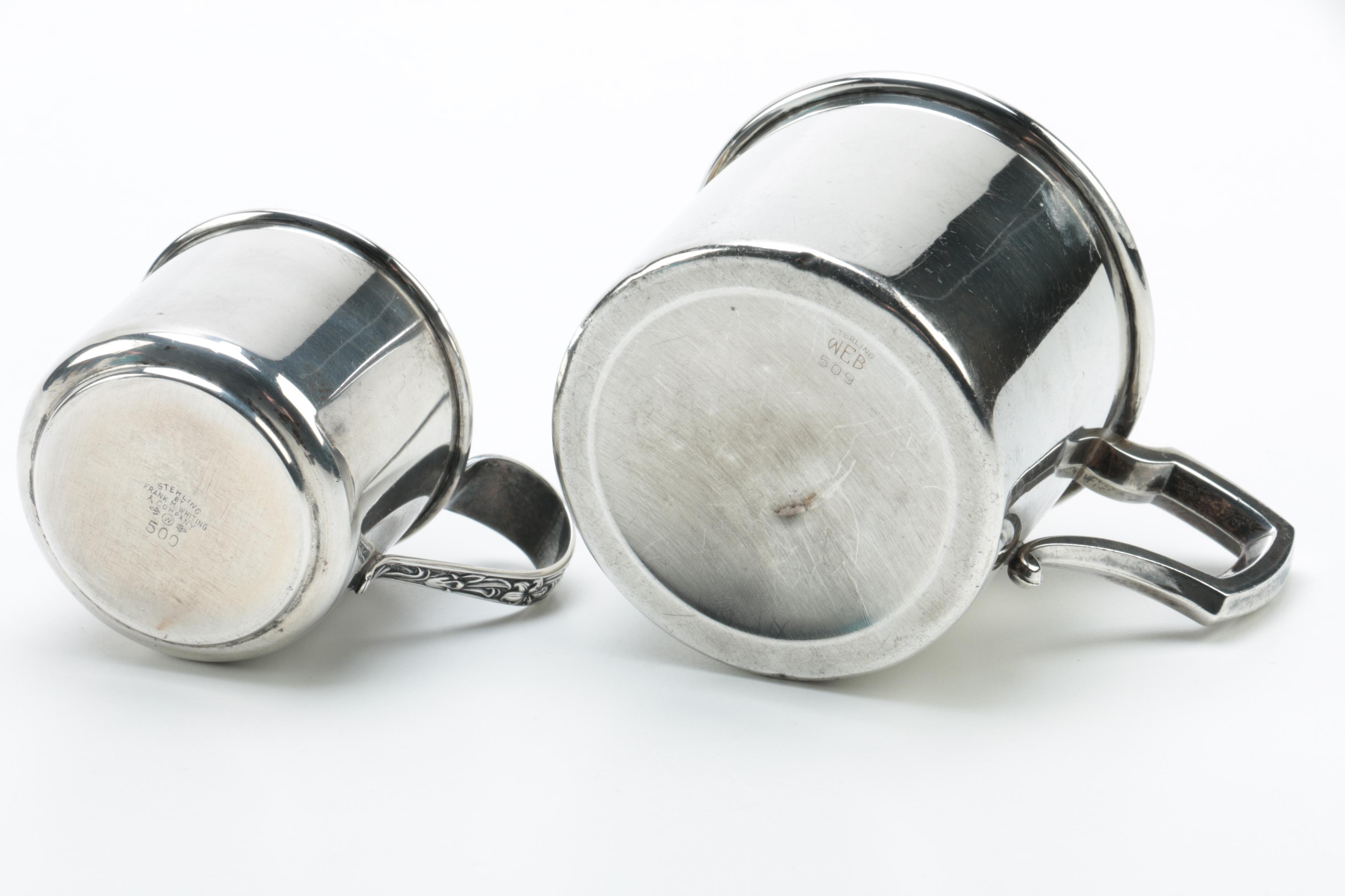 Frank M. Whiting & Co. and  Silver Co. Sterling Silver Baby Cups EBTH