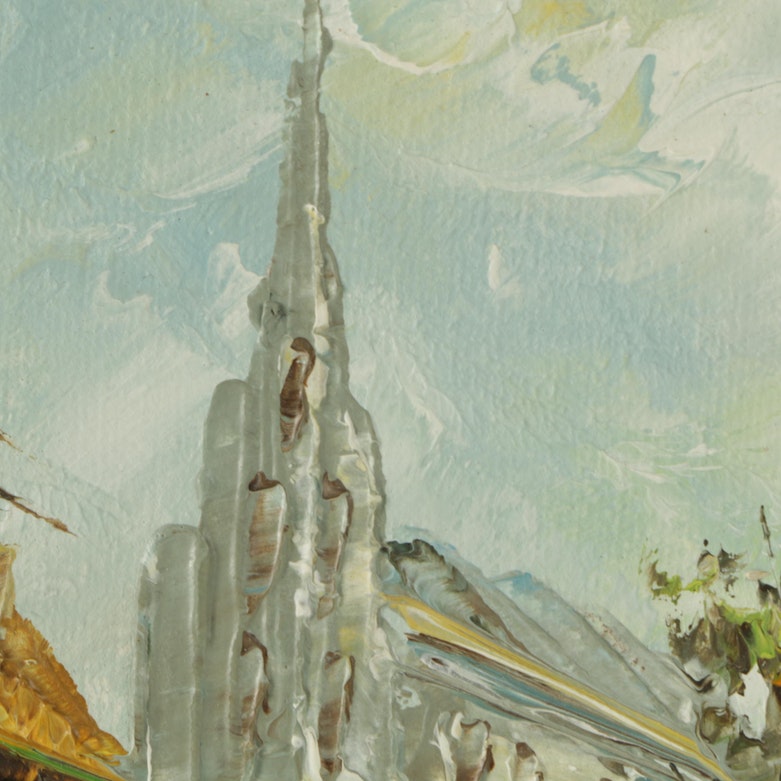 J. Hinton Oil Painting EBTH