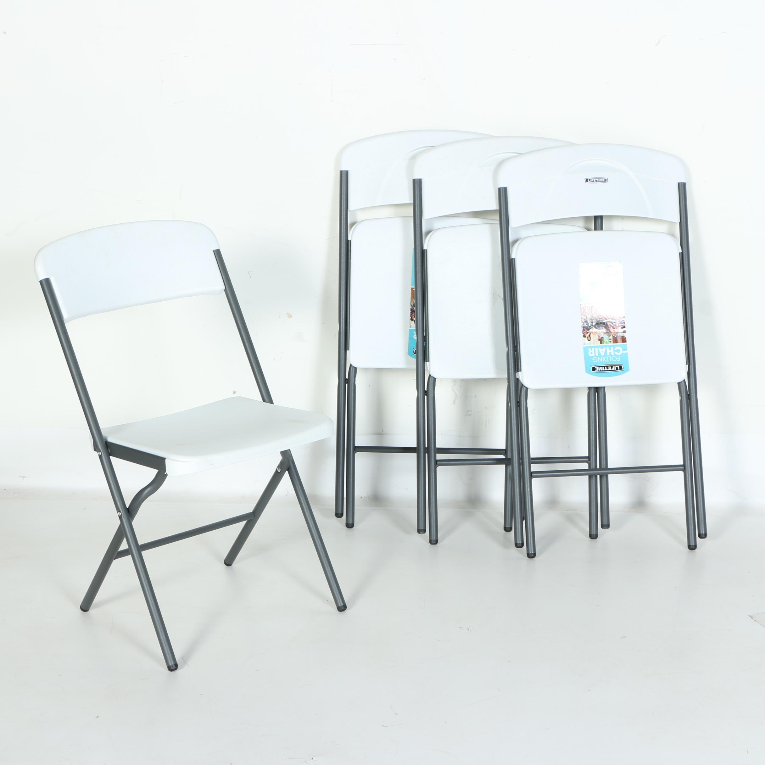 Lifetime Folding Plastic Chairs