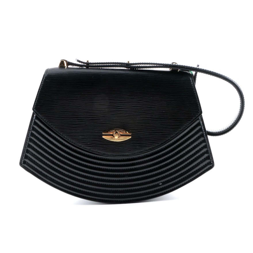 Vintage Louis Vuitton Black Epi Leather Handbag | EBTH