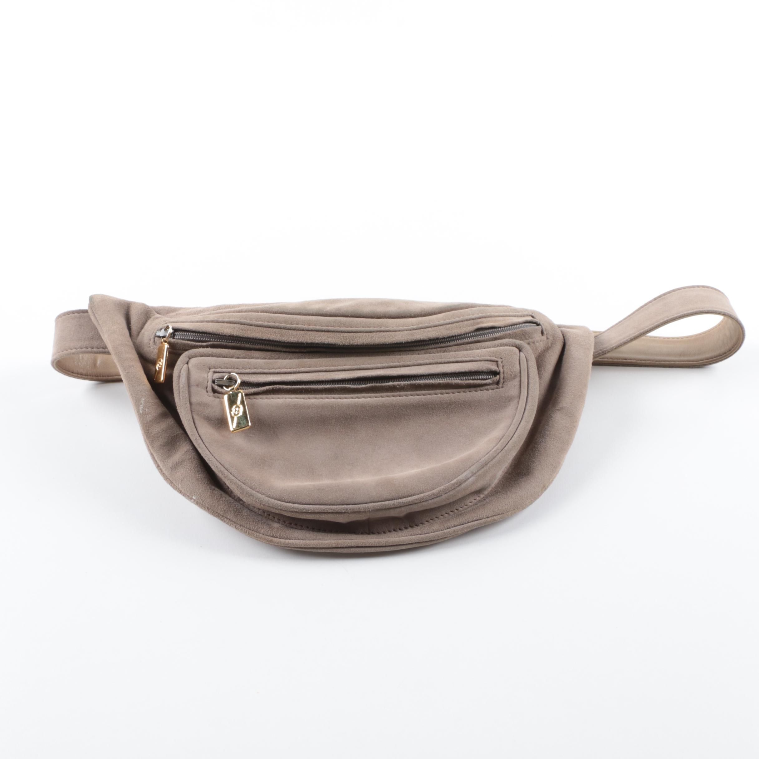 gucci suede fanny pack