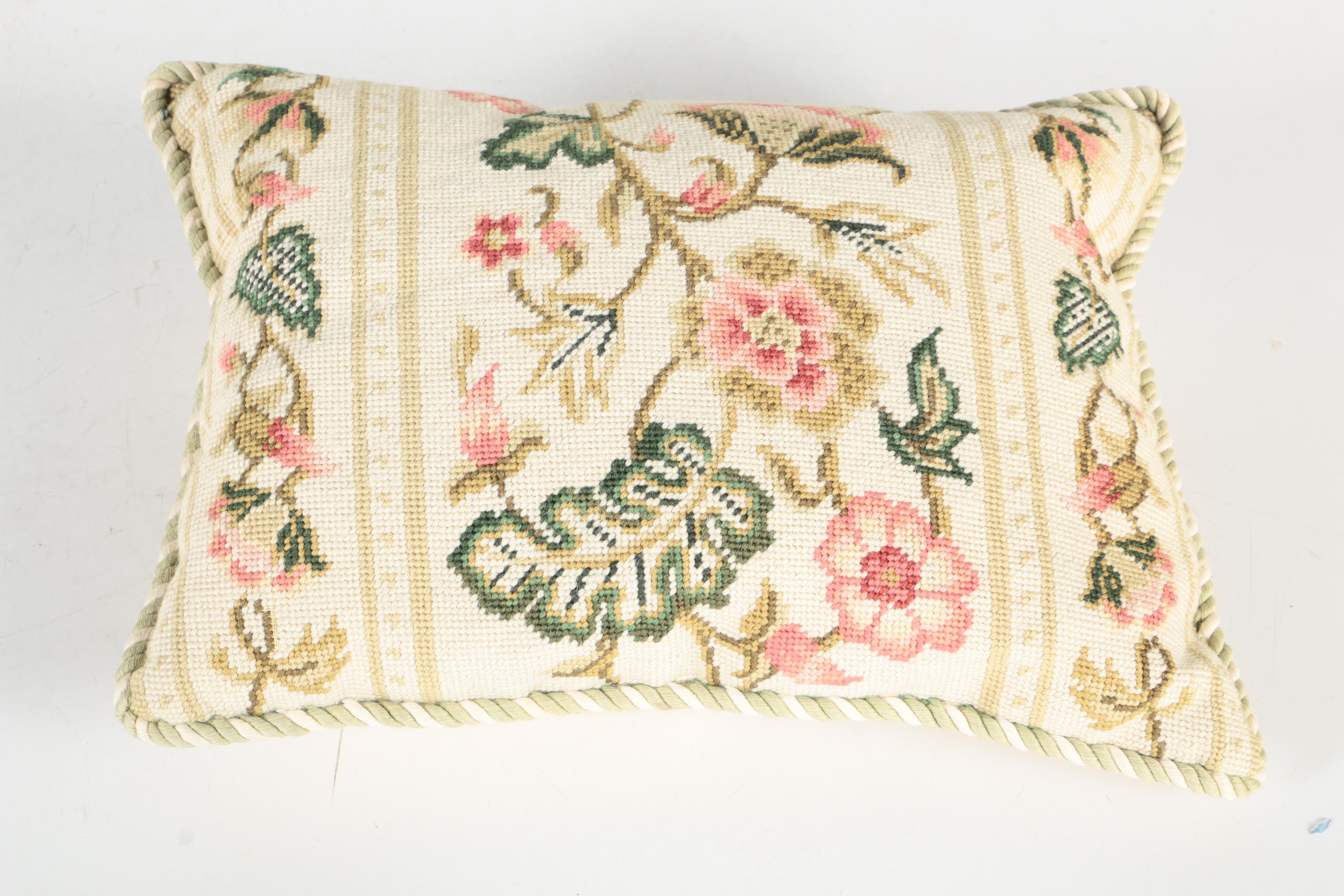 Collection of Katha Diddel Home Collection Handmade Needlepoint Pillows