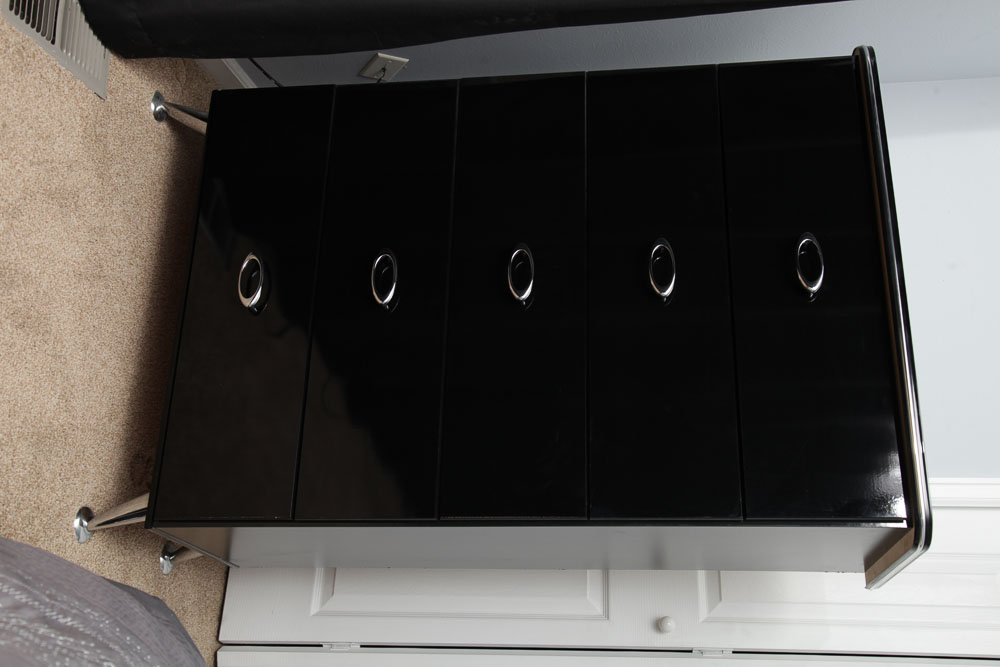 Ashley Furniture Black Highboy Matrix FiveDrawer Dresser EBTH