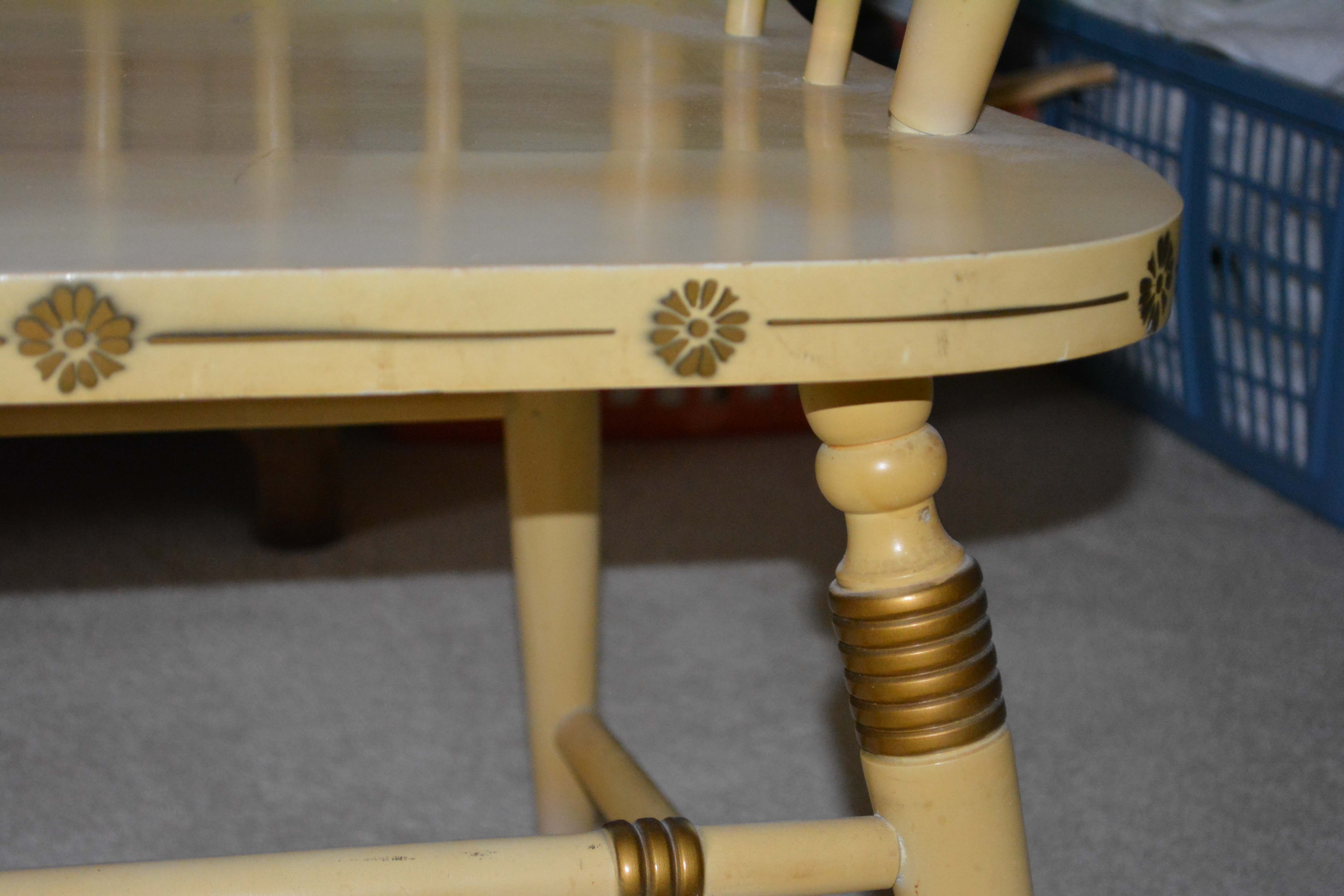 Vintage Painted Bench by Tell City Chair EBTH