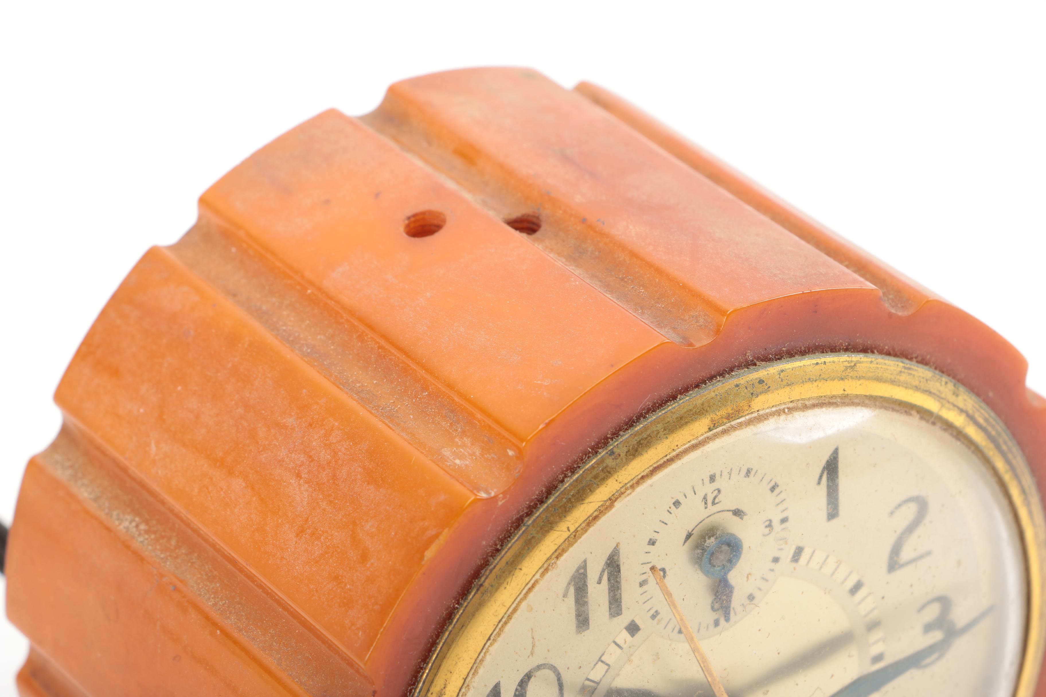 Vintage Ingraham Deco Alarm Clock EBTH