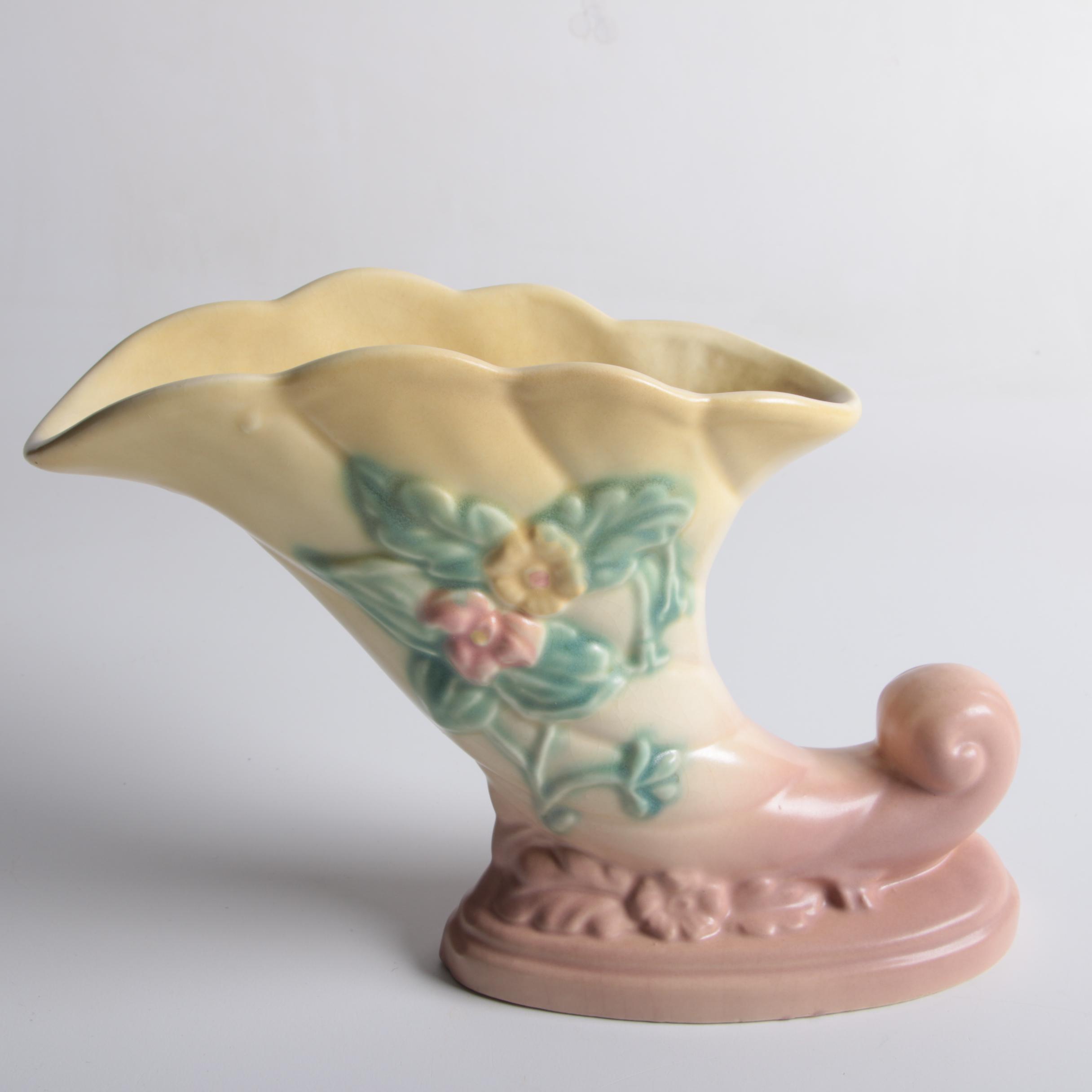 Hull Cornucopia Wildflower Vase Ebth