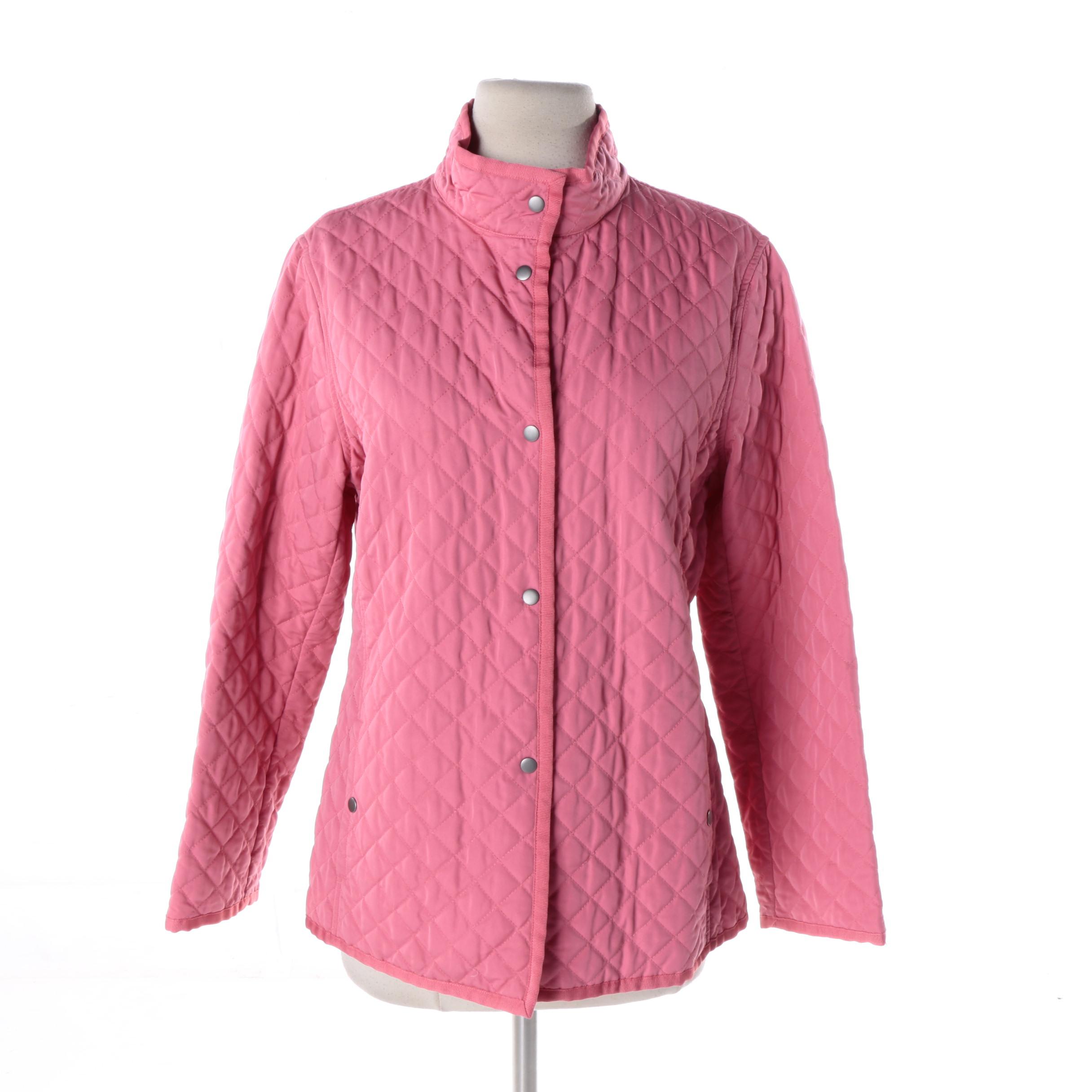 Women's Pink Quilted Jacket EBTH