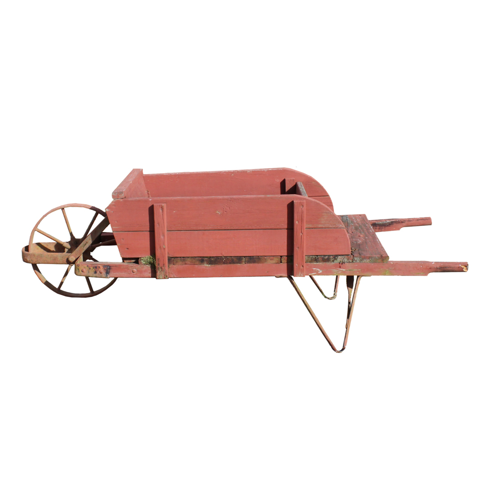 Wooden Wheelbarrow EBTH