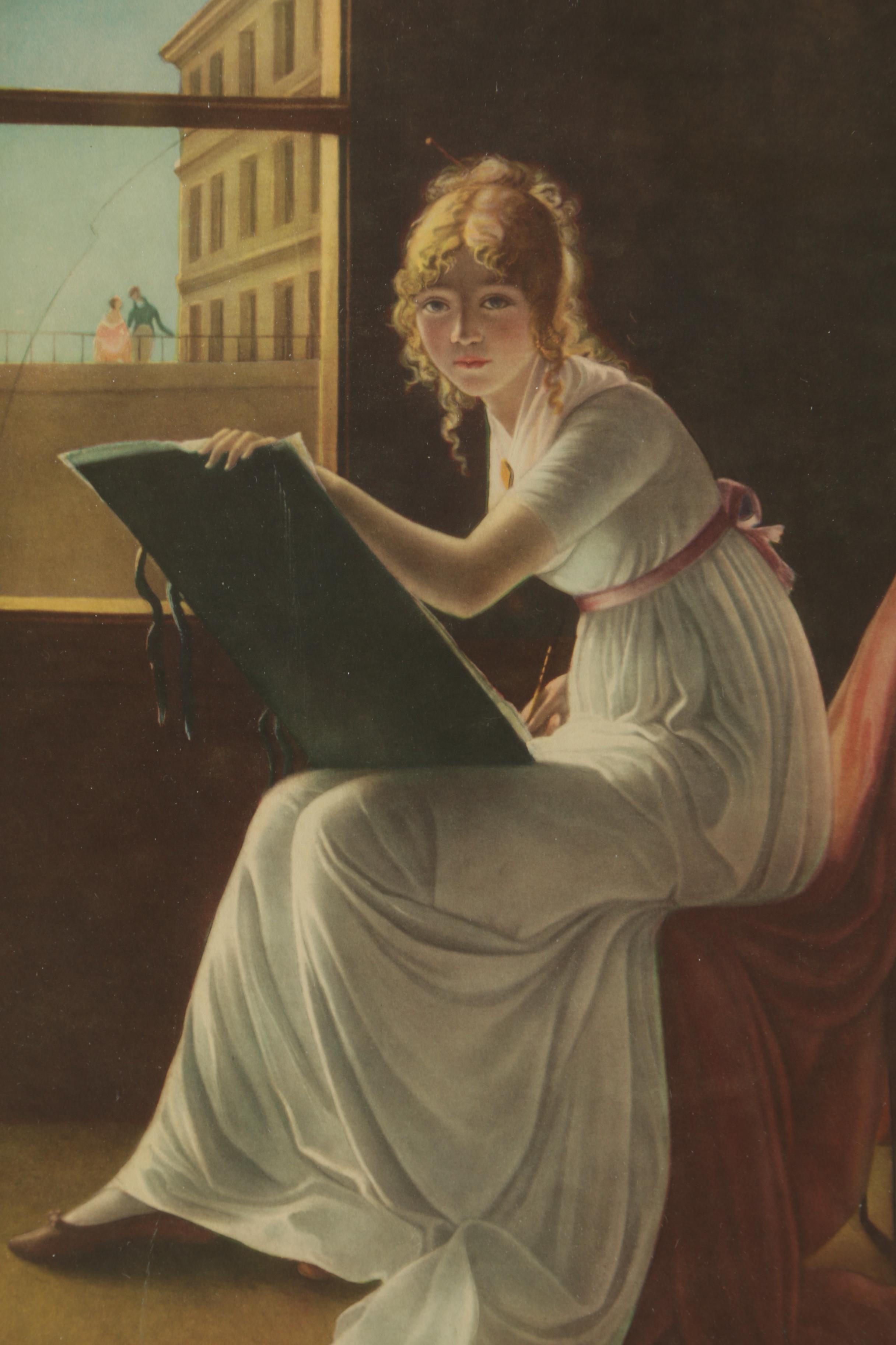 Reproduction Print on Paper After MarieDenise Villers 