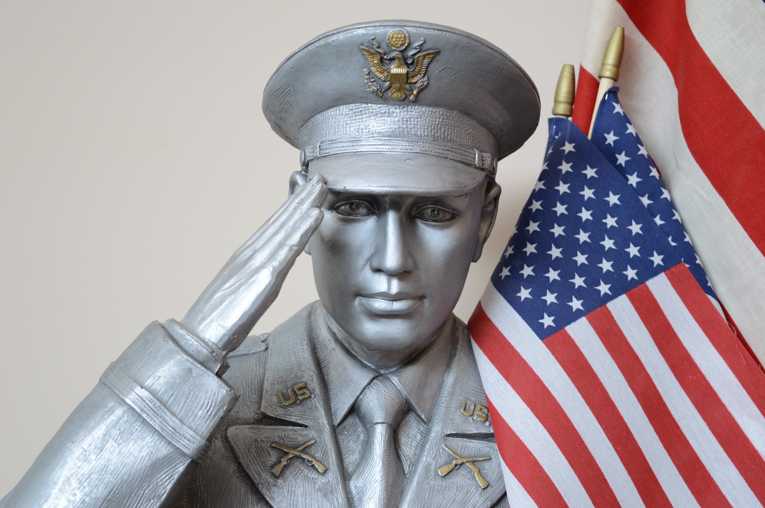 United States Navy Statue Flag Holder EBTH