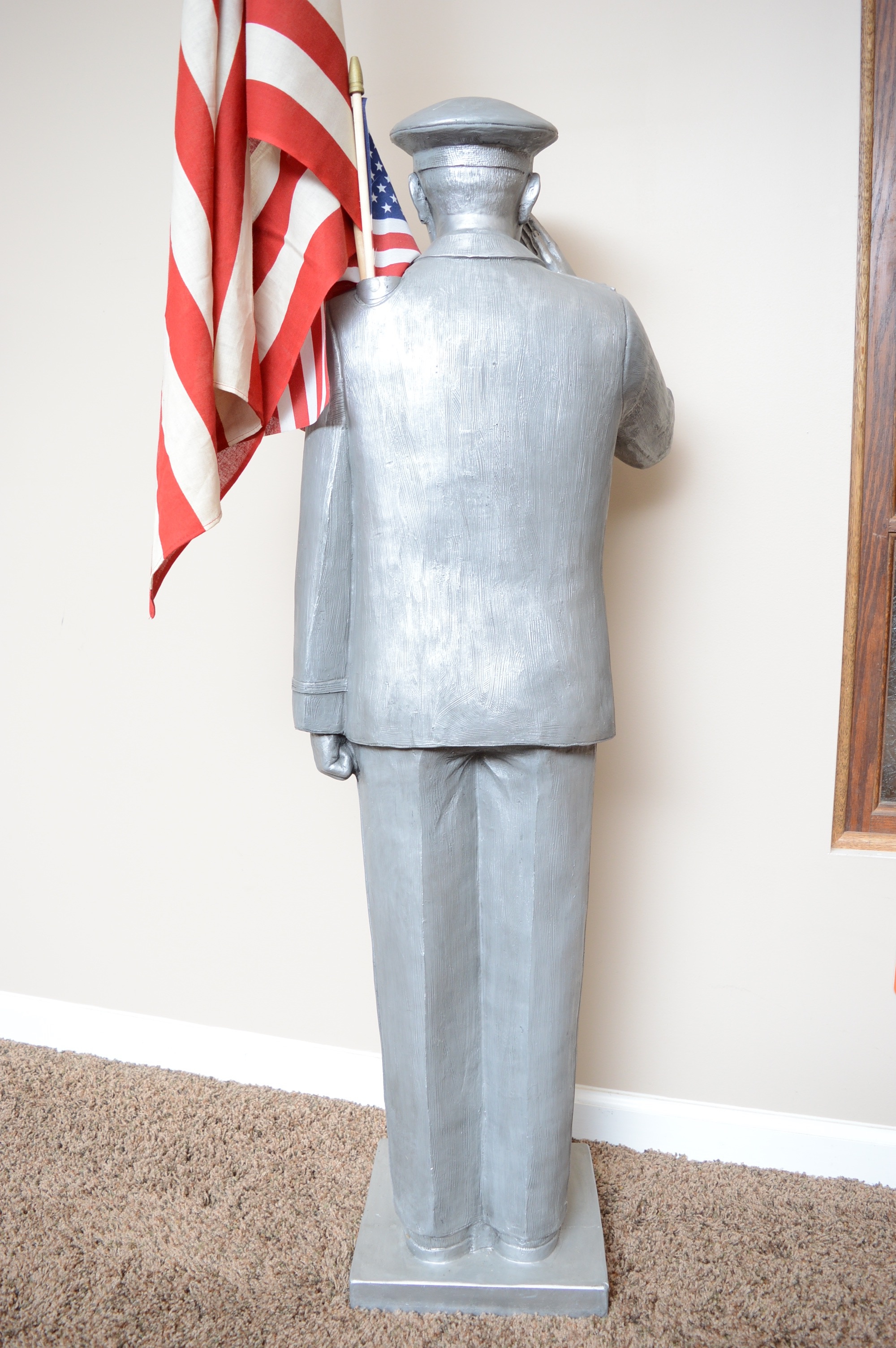 United States Navy Statue Flag Holder EBTH