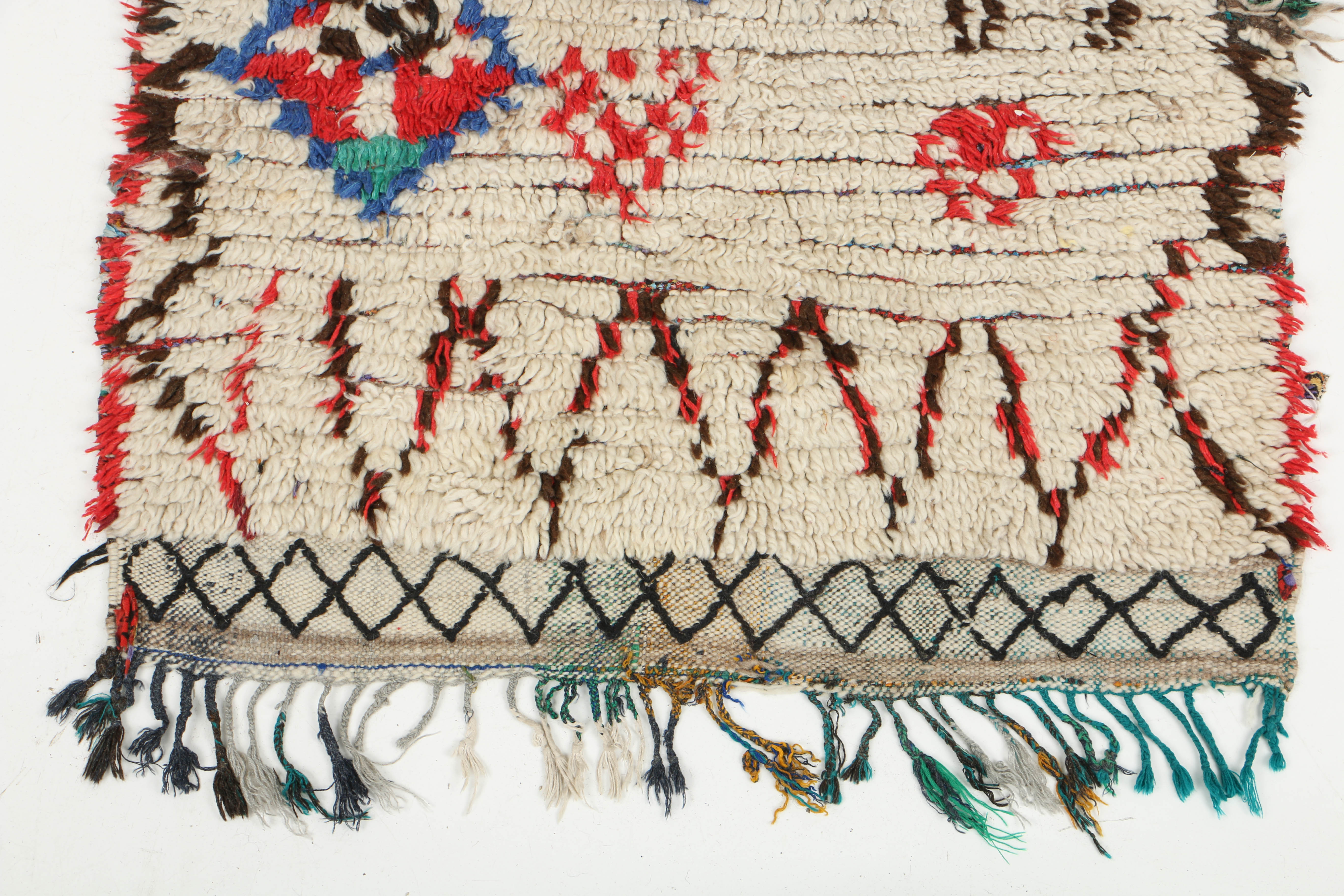 HandKnotted Moroccan Azilal Tribal Wool Carpet Runner EBTH