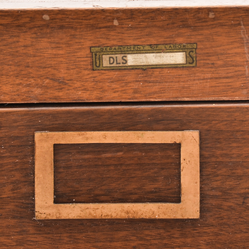 Walnut Globe Wernicke Filing EBTH