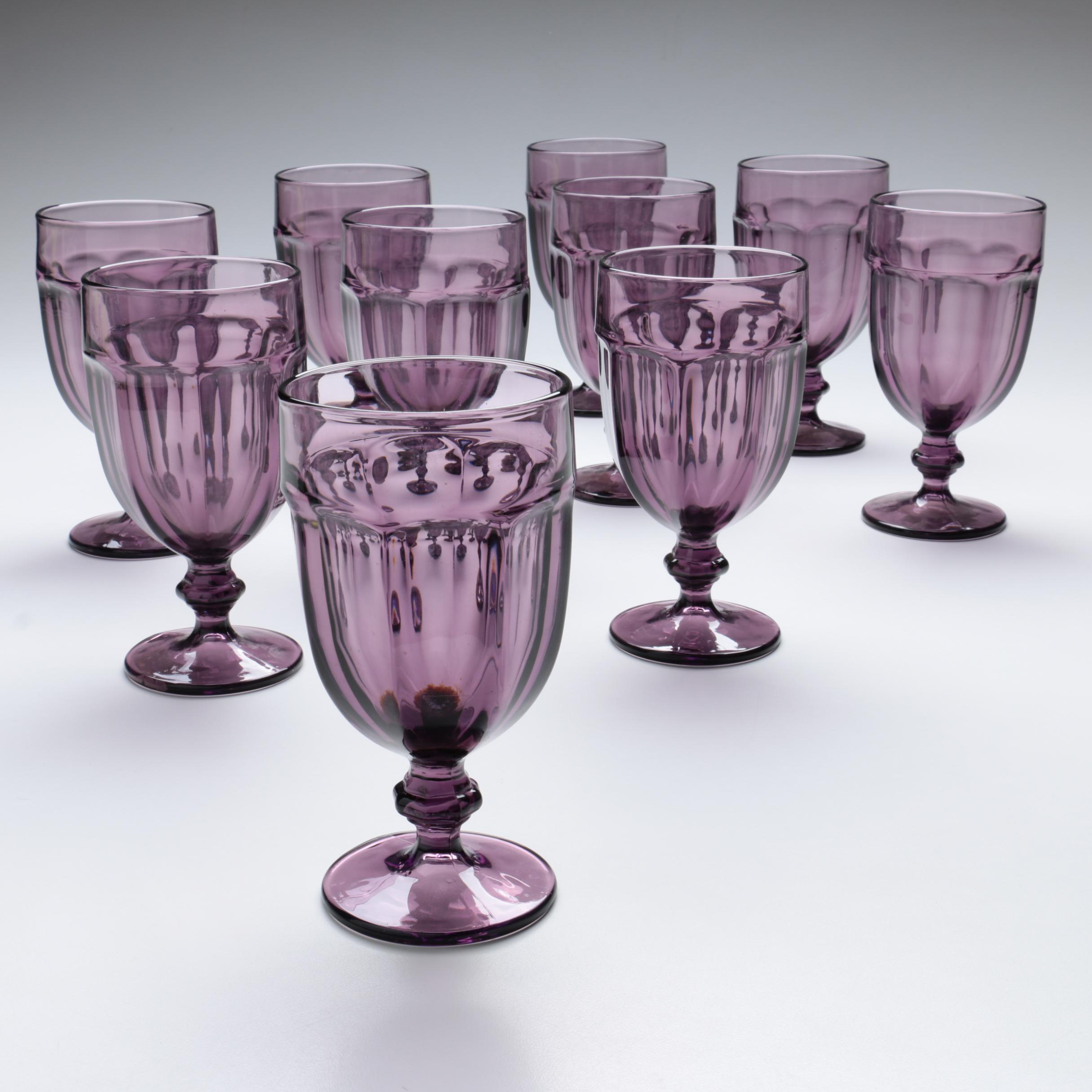 Libbey "Gibraltar Plum" Iced Tea Glasses EBTH