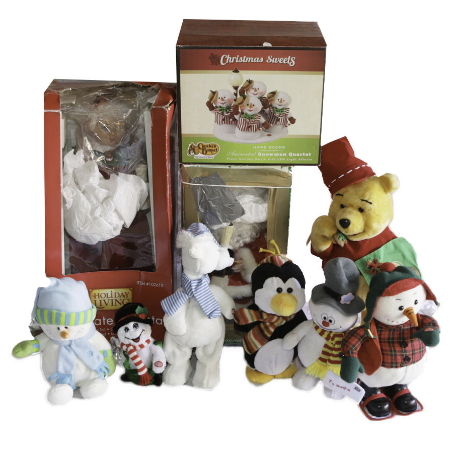 Group of Animated Christmas Figurines EBTH