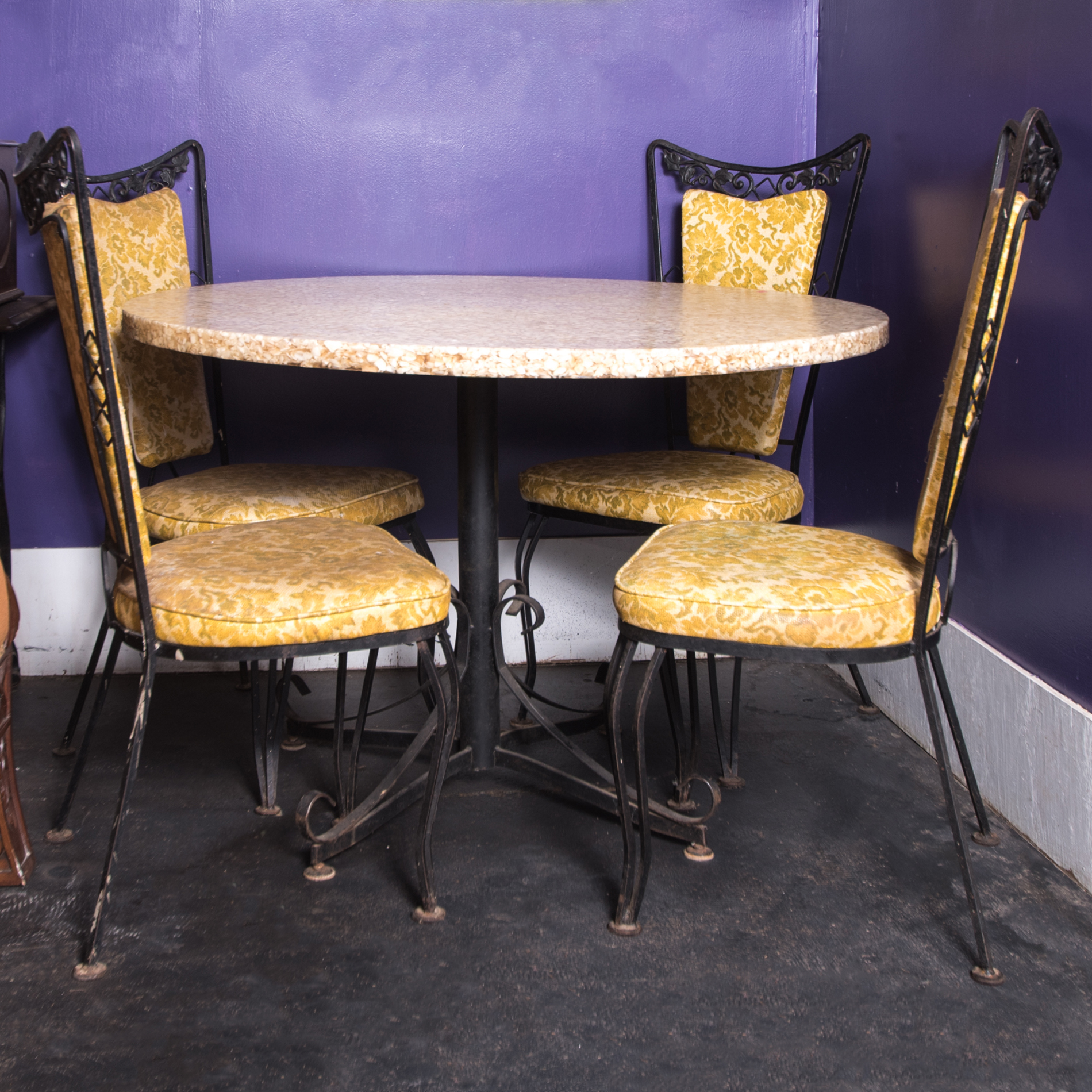 Mid Century Modern Metal Patio Set EBTH