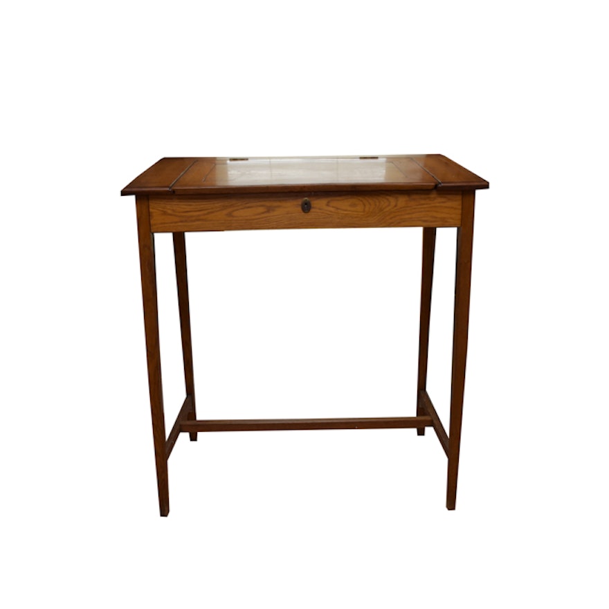 Vintage Oak Writing Desk : EBTH Vintage Oak Writing Desk ... - Vintage Oak Writing Desk : EBTH