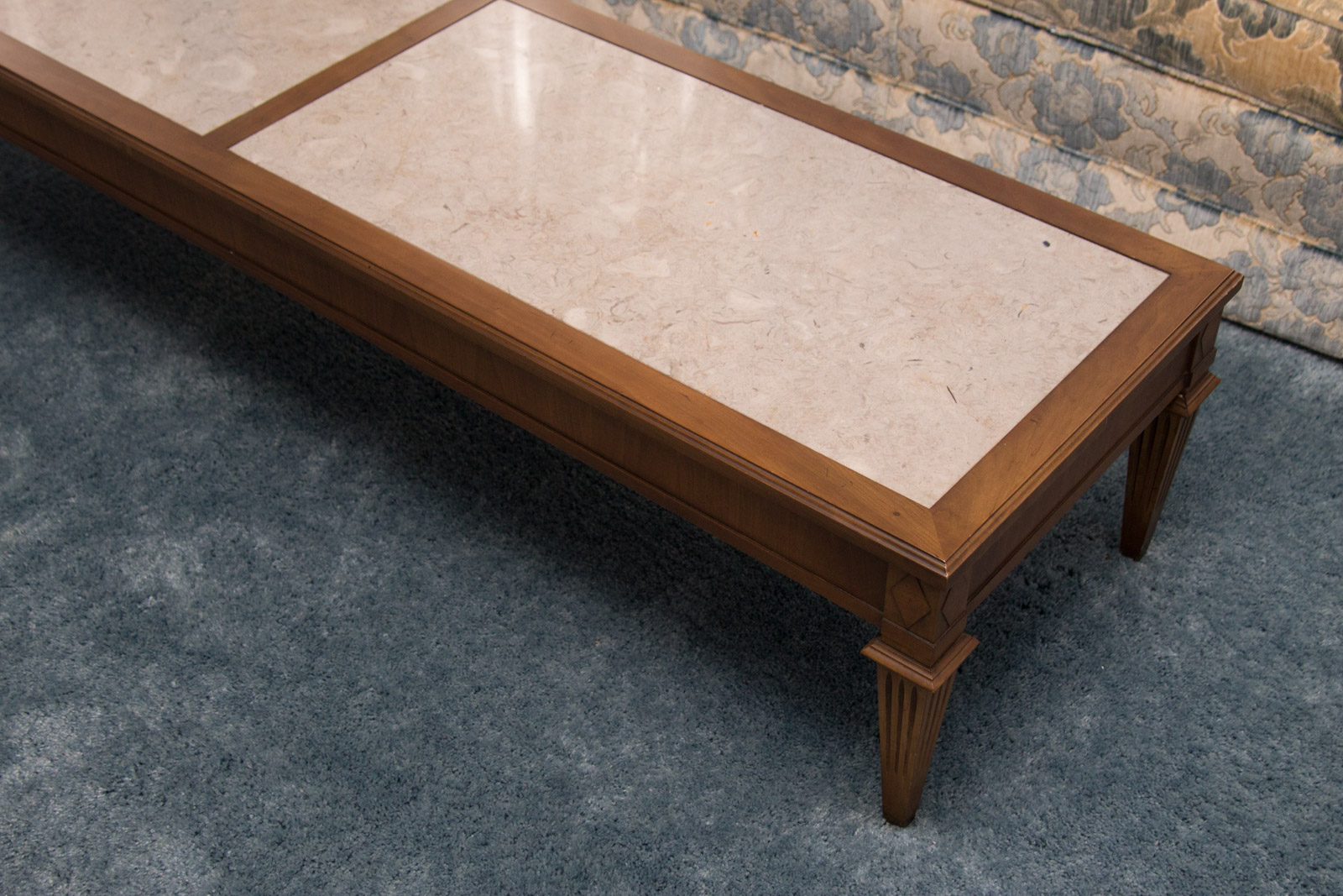 Vintage Marble Inlaid Mahogany Coffee Table by Imperial Furniture | EBTH