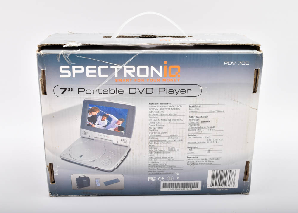 Spectroniq PDV700 Portable DVD Player EBTH