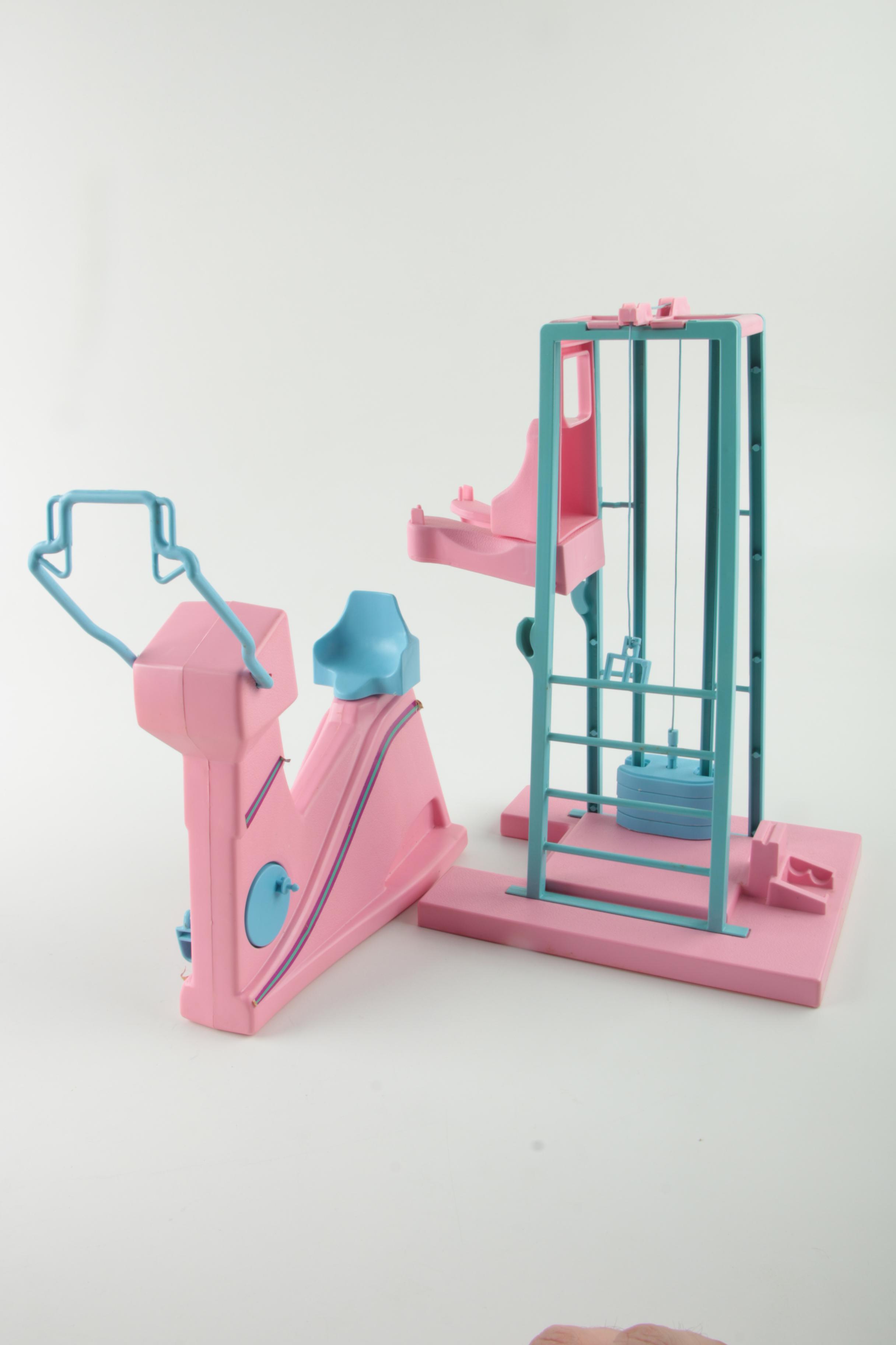 1980s "Great Shape Barbie" Doll and Barbie Exercise