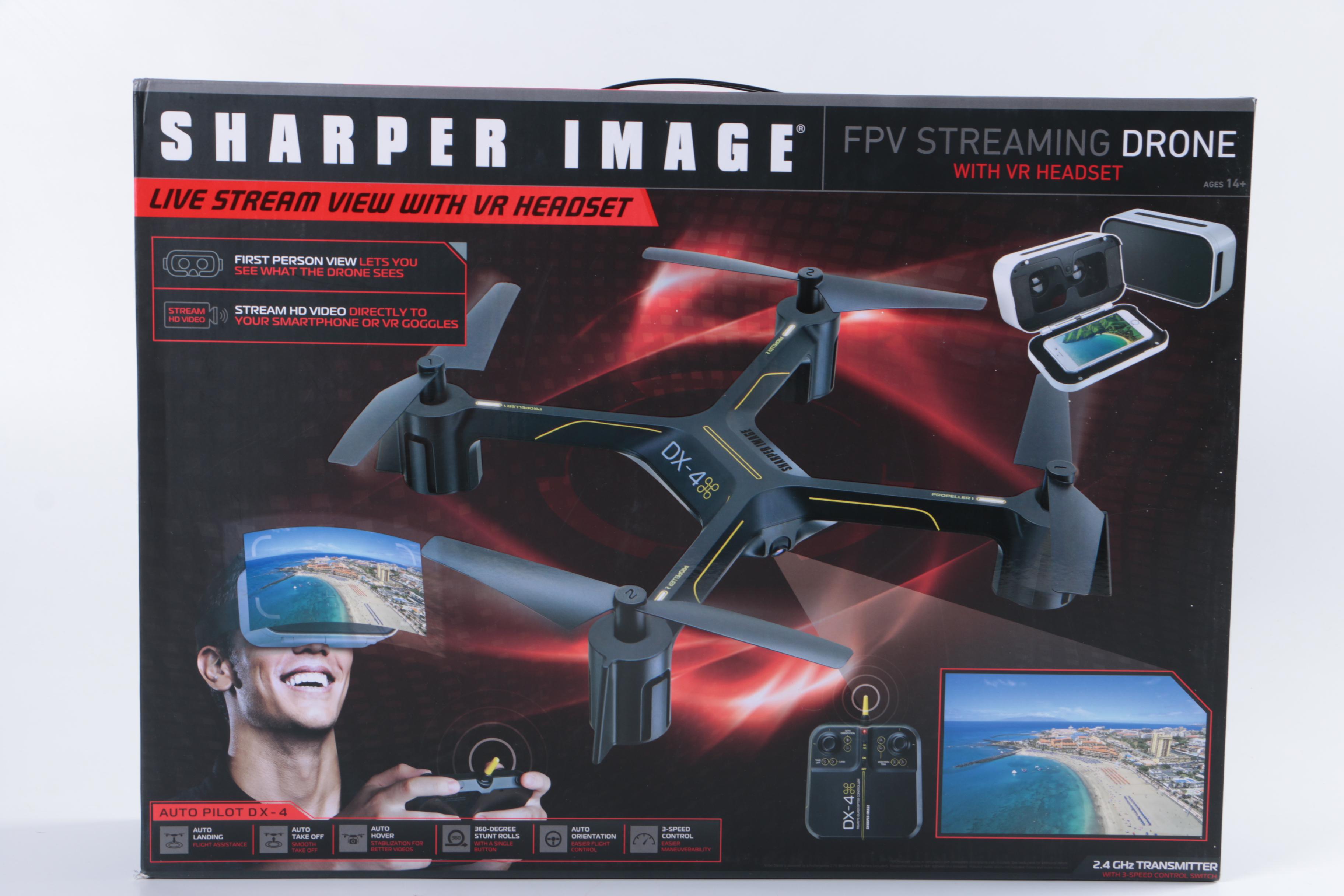 Sharper Image DX4 Drone with VR Headset EBTH