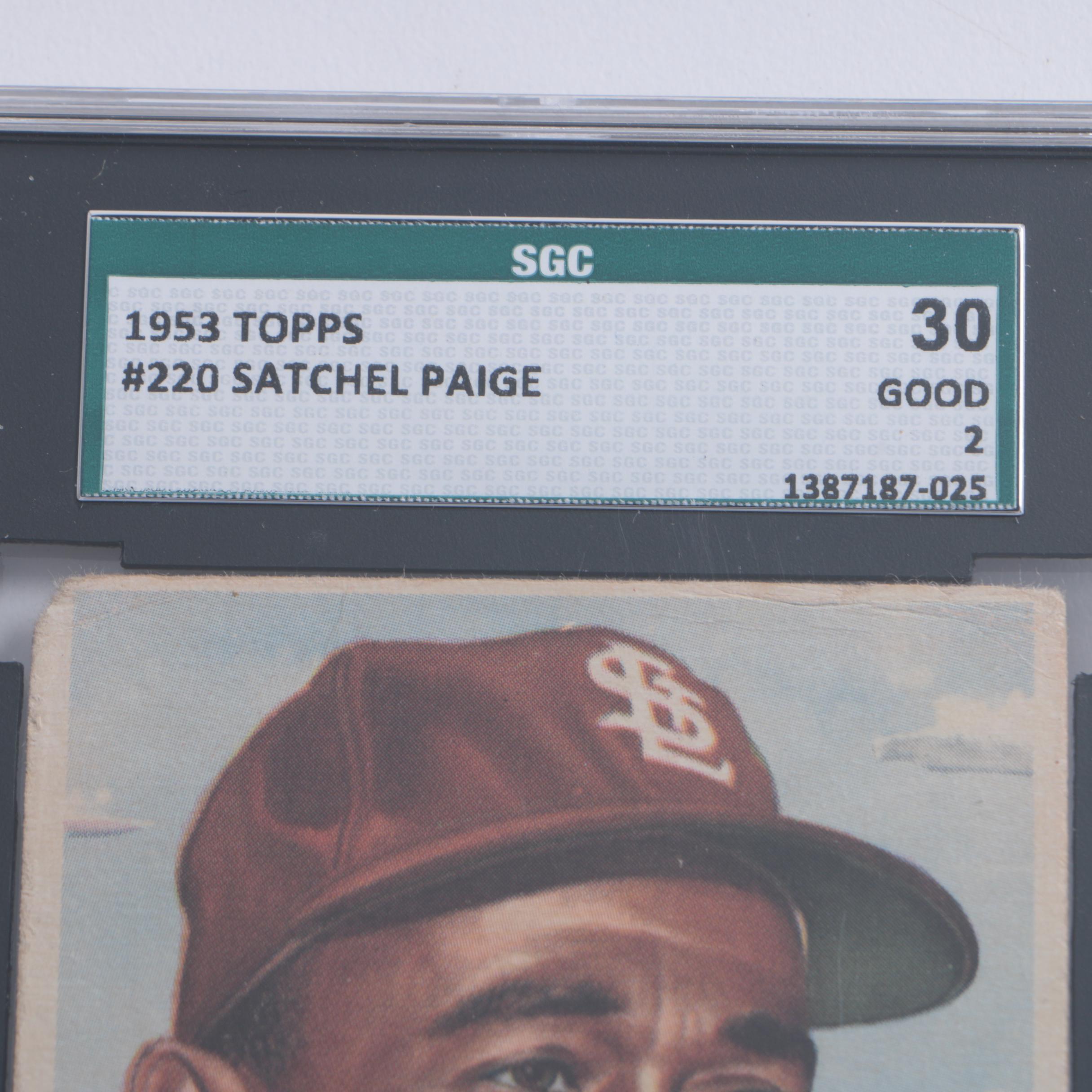SGC Graded 1953 Topps 220 Satchel Paige Baseball Card EBTH