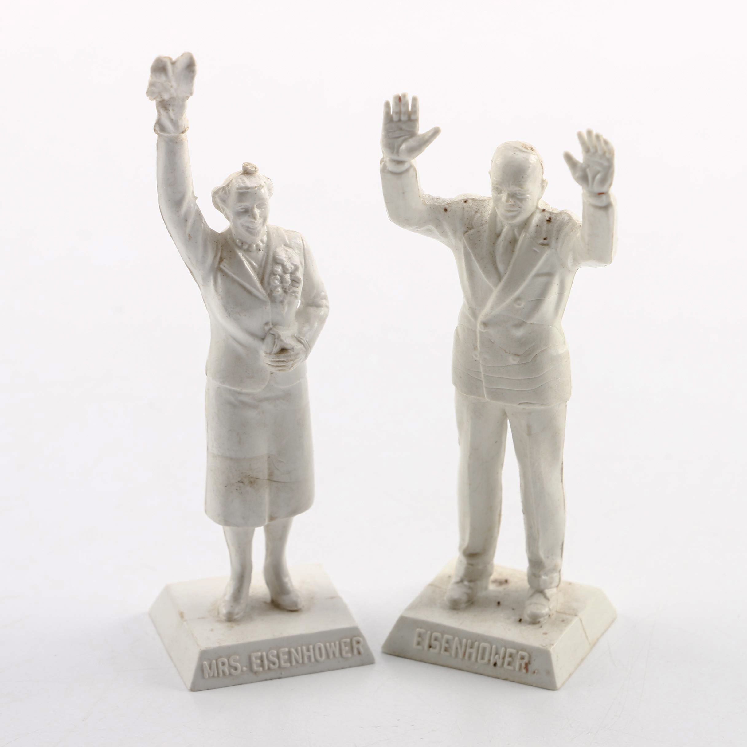 Vintage Marx Toy President and Mrs. Eisenhower Figurines EBTH