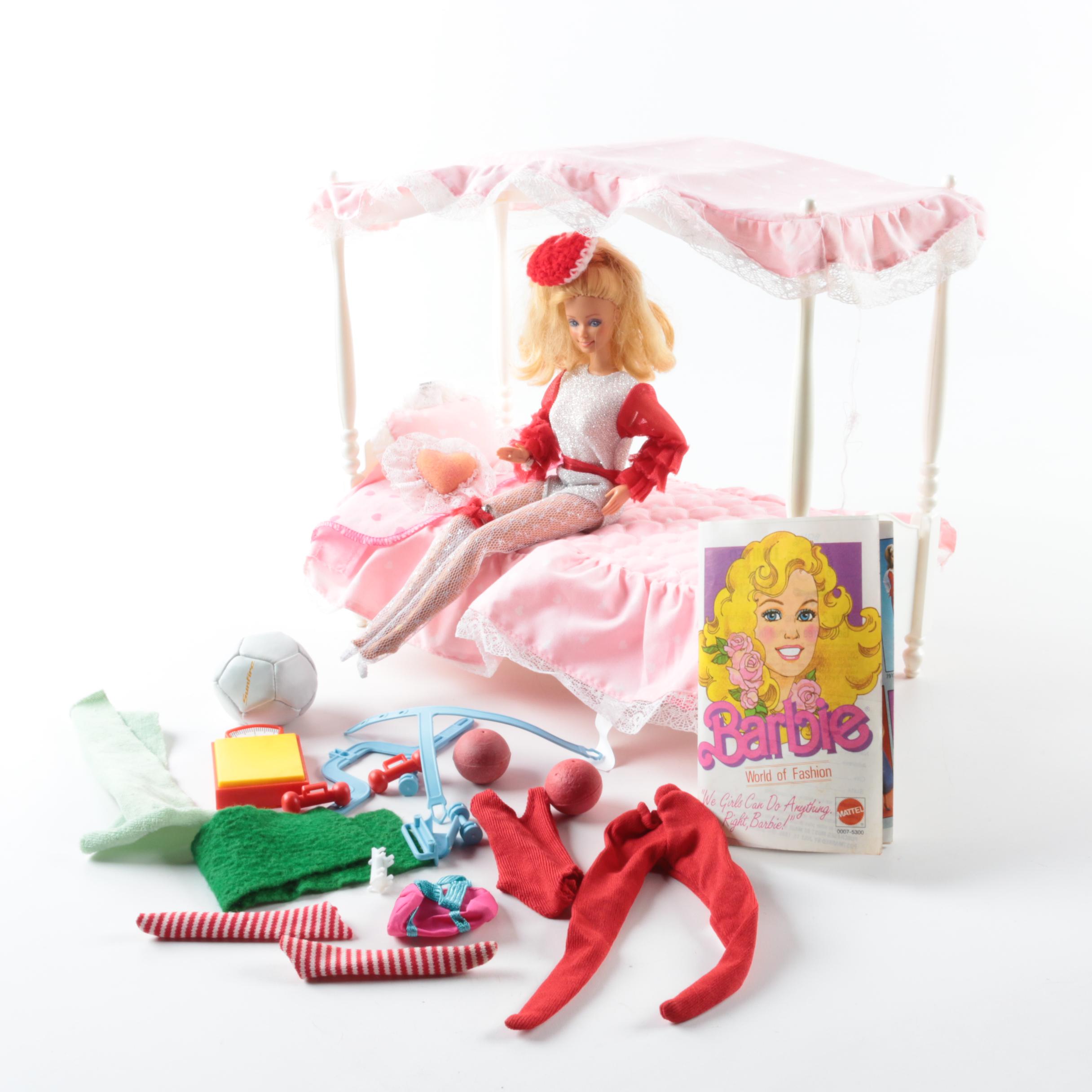 barbie canopy bed